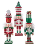 KURT S. ADLER HA0656 HOLLYWOOD PEPPERMINT & SPEARMINT 12"  NUTCRACKER