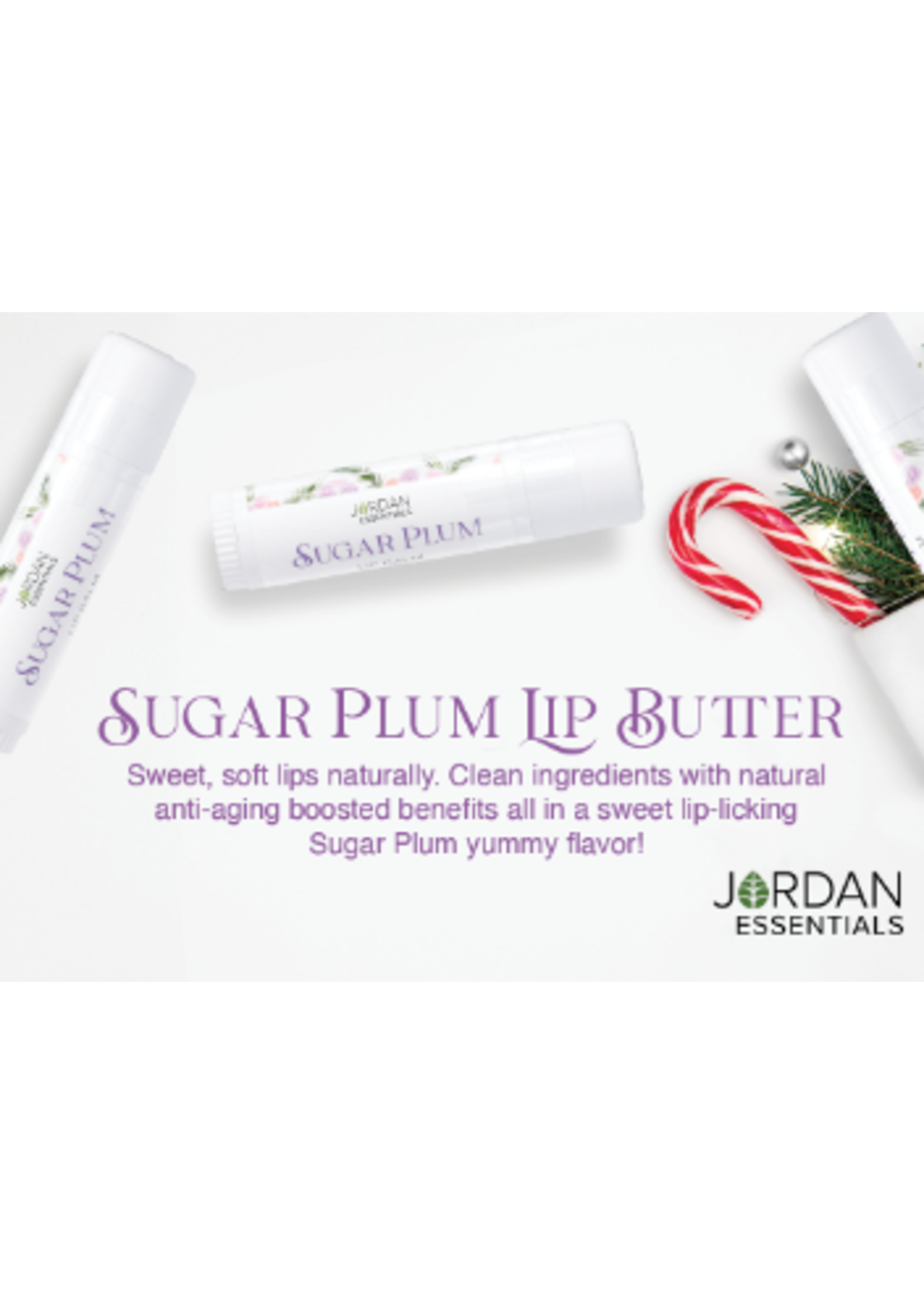 JORDAN ESSENTIALS SUGAR PLUM LIP BALM TUBE