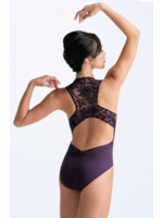 BALLET ROSA GINGER CHANTILLY COLLECTION ZIP FRONT FLORAL BACK LEOTARD