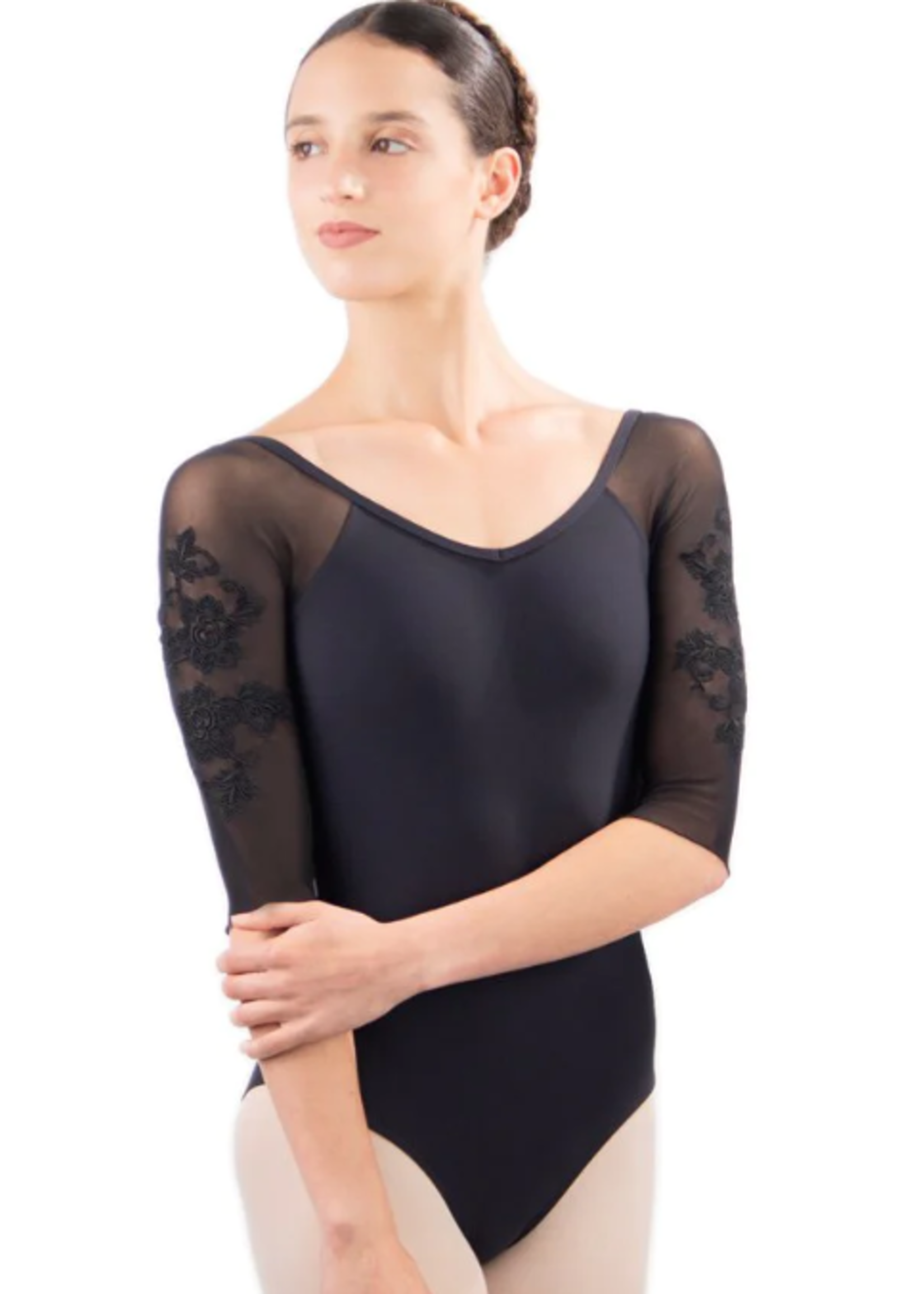 BALLET ROSA ALY AUTRICHE COLLECTION LOW PINCH BACK HALF SLEEVE LEOTARD