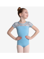 CAPEZIO & BUNHEADS A12060C SOCIAL BUTTERFLY METALLIC PAILLON S/S LEOTARD