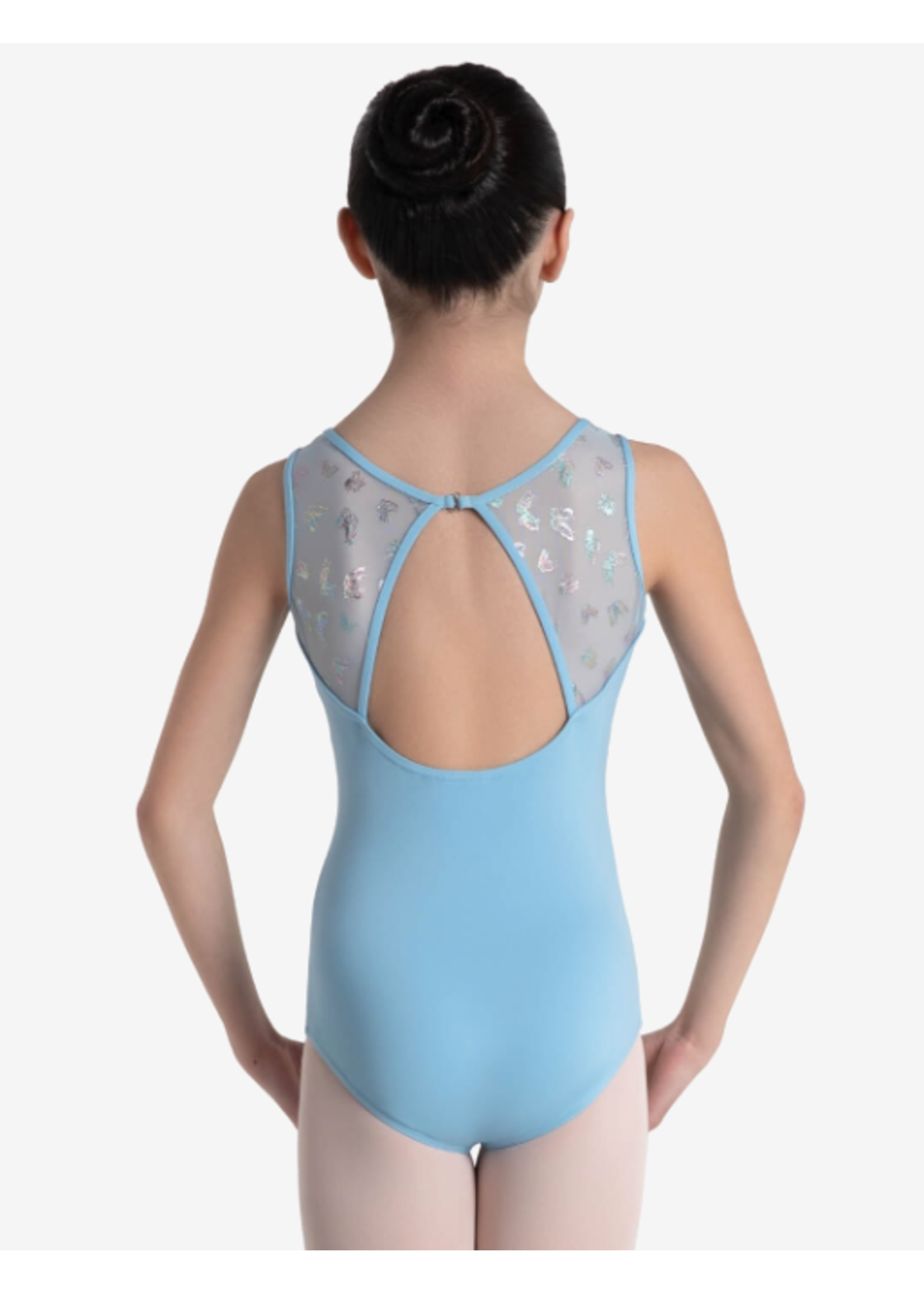 CAPEZIO & BUNHEADS A12061C SOCIAL BUTTERFLY METALLIC MARIPOSA BUTTERFLY  BACK TANK LEOTARD