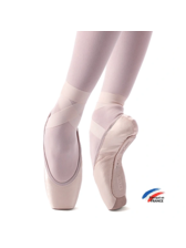 BELLE LIGHT PINK SUEDE TIP MERLET POINTE SHOE - Attitudes