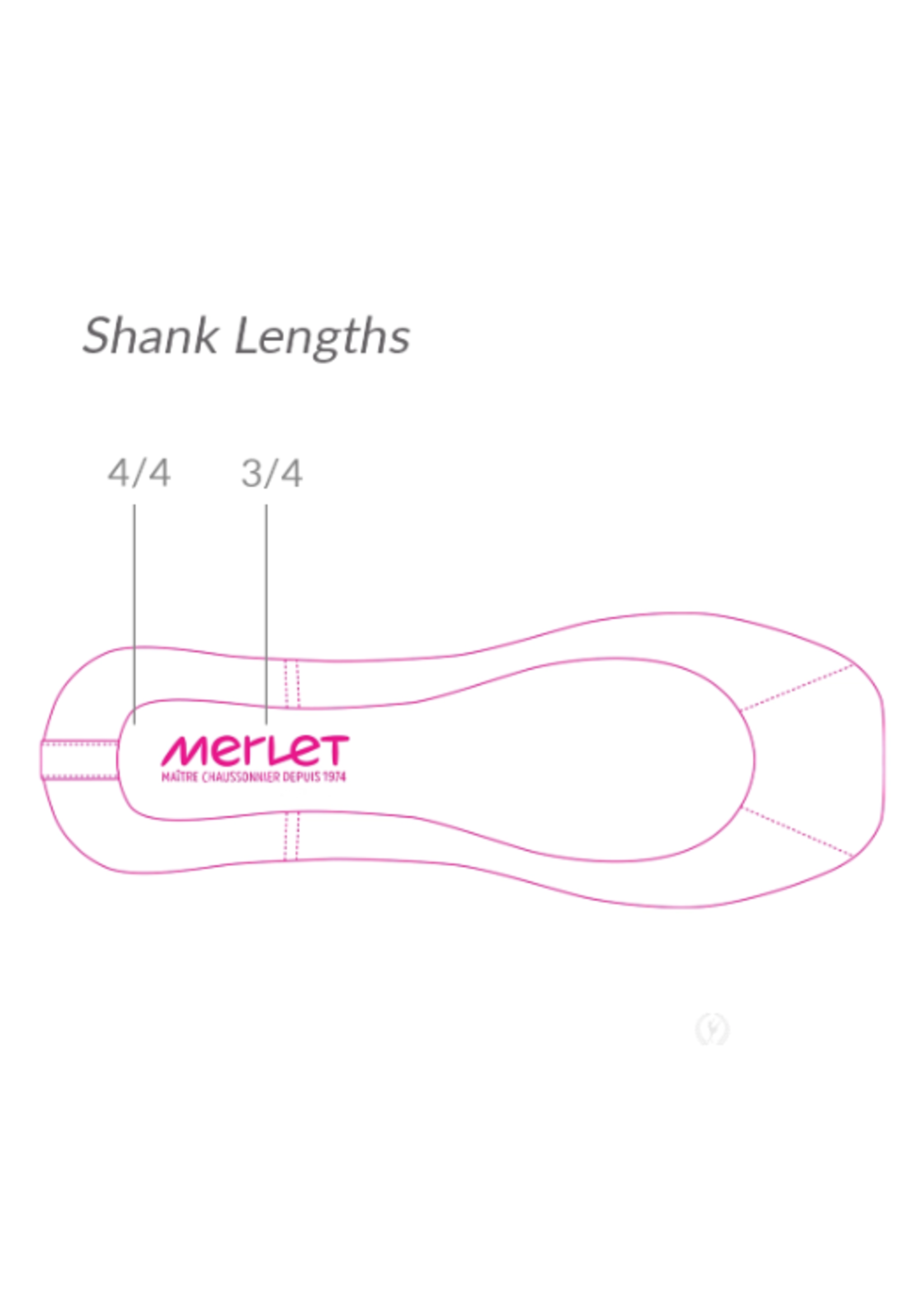 MERLET LISA BOXED SET POINTE SHOES WITH INTERCHANGEABLE SHANKS, RIBBON, & TOE CUSHIONS