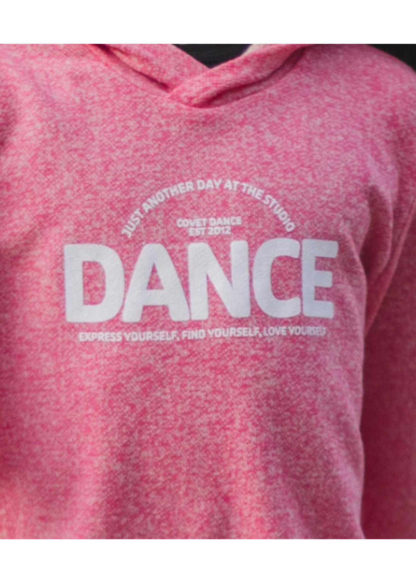 COVET DANCE JUST ANOTHER DAY DANCE CROP HOODIE