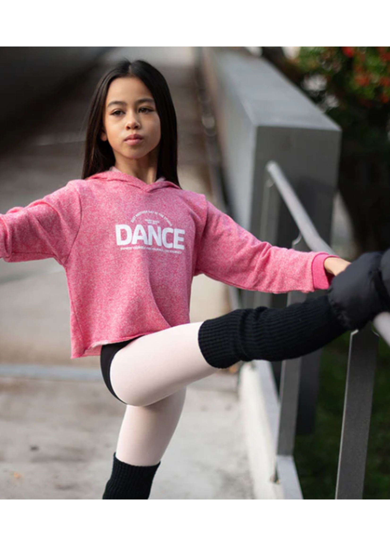 COVET DANCE JUST ANOTHER DAY DANCE CROP HOODIE