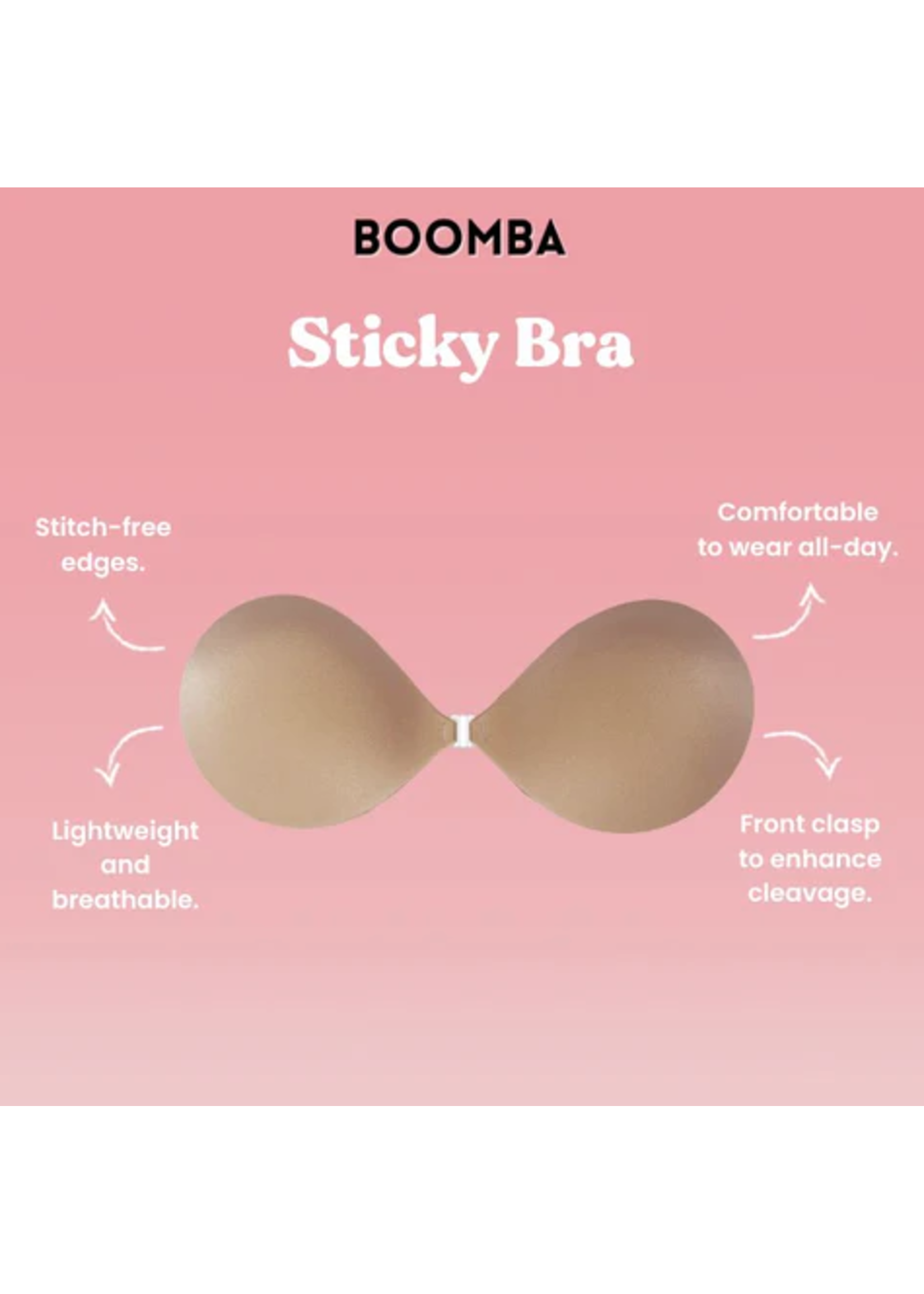 BOOMBA STICKY BRA - FOAM PADDED SEPARATE PIECE CLASP BRA