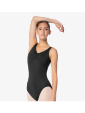 SL115 EDDA PINCH FRONT SQUARE BACK TANK LEOTARD - Attitudes