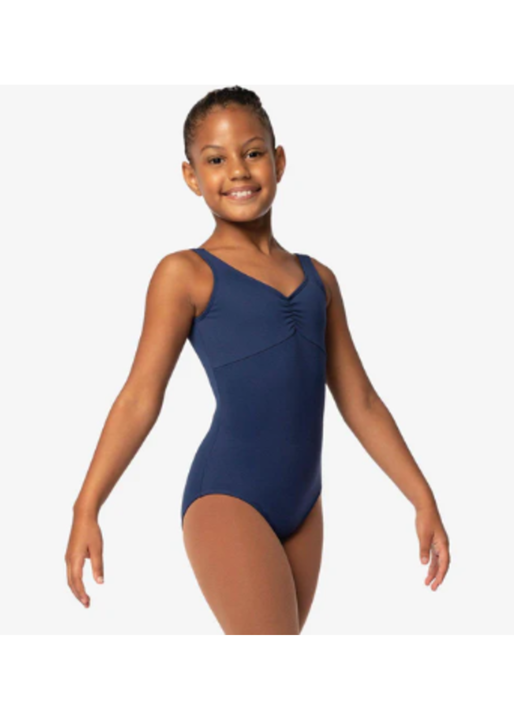SO DANCA SL116 EDITTA PINCH FRONT SQUARE BACK TANK LEOTARD