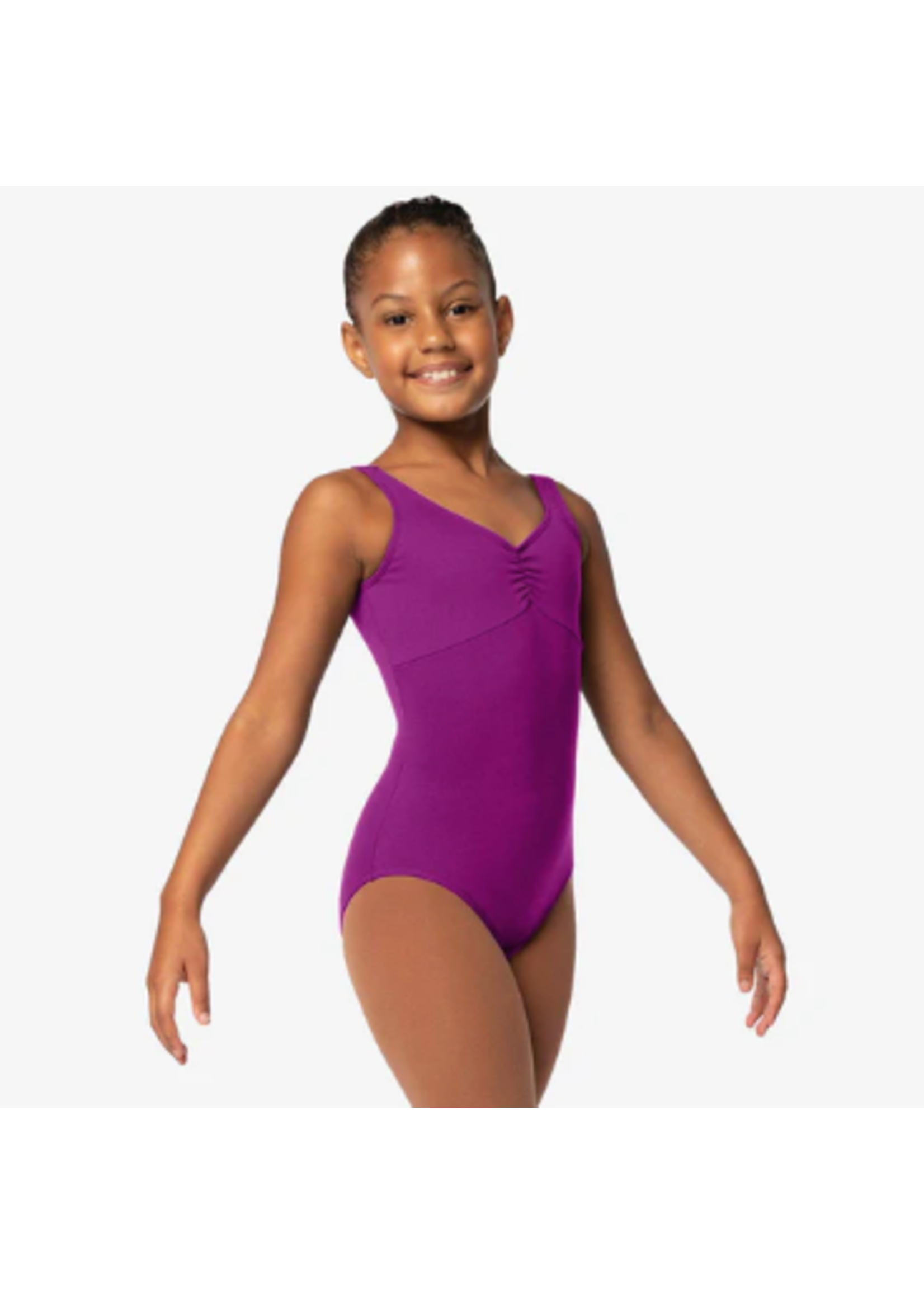 SO DANCA SL116 EDITTA PINCH FRONT SQUARE BACK TANK LEOTARD