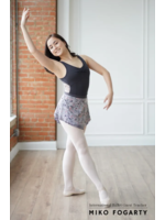 AK DANCEWEAR S870 DOUBLE LAYER FLORAL MESH PULL ON SKIRT