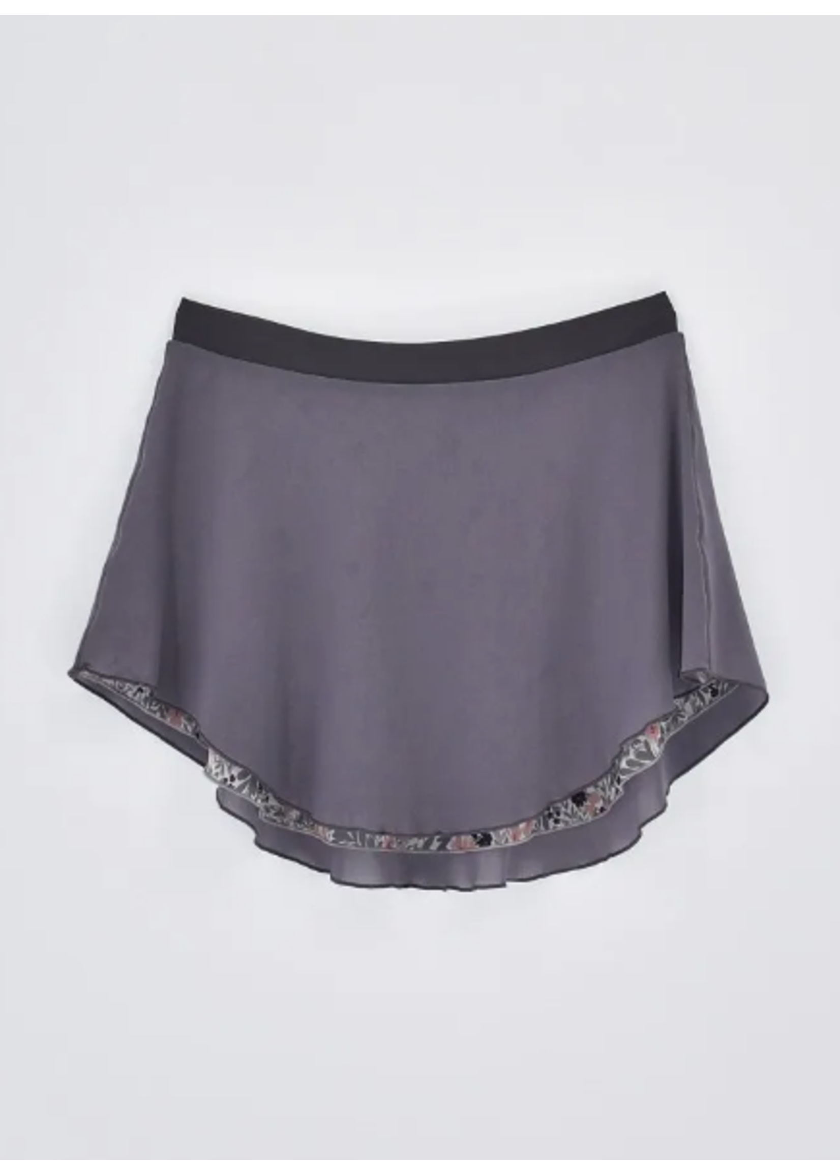 AK DANCEWEAR S870 DOUBLE LAYER FLORAL MESH PULL ON SKIRT