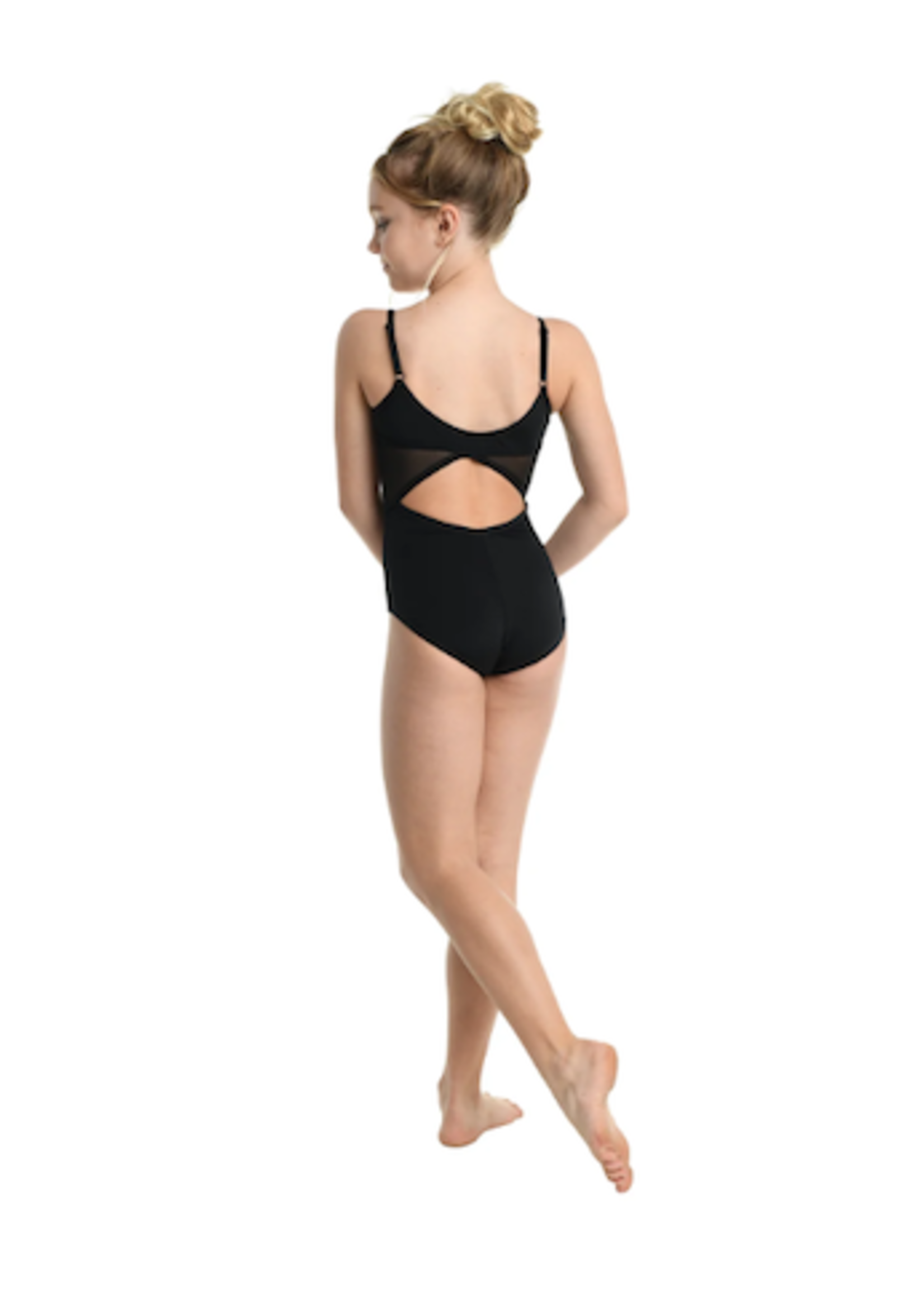 DANSHUZ 21100C ALEXIS SIDE MESH DESIGN CAMISOLE LEOTARD