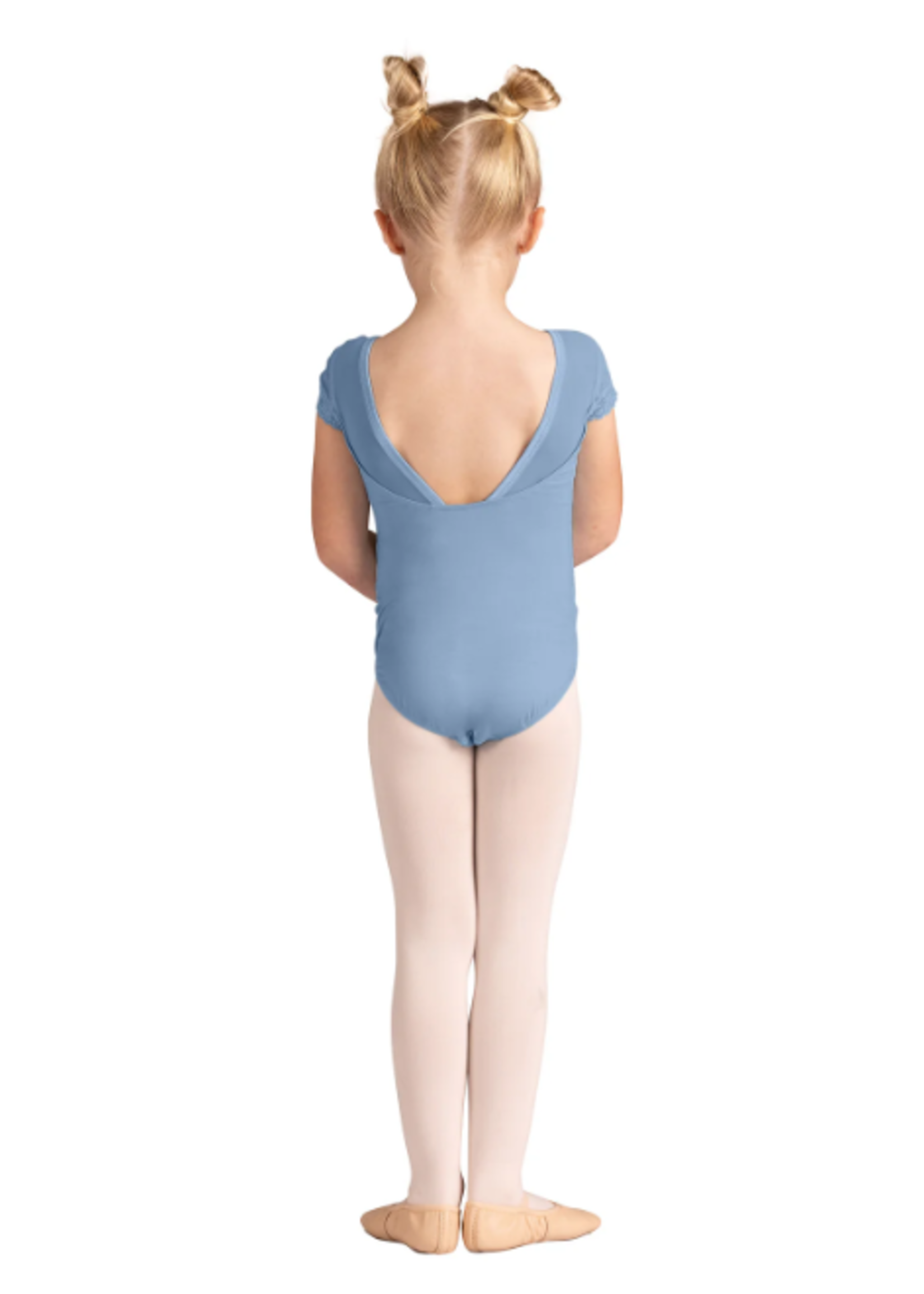 DANSHUZ 24105C SCARLETT SCALLOP SLEEVE LACE LEOTARD