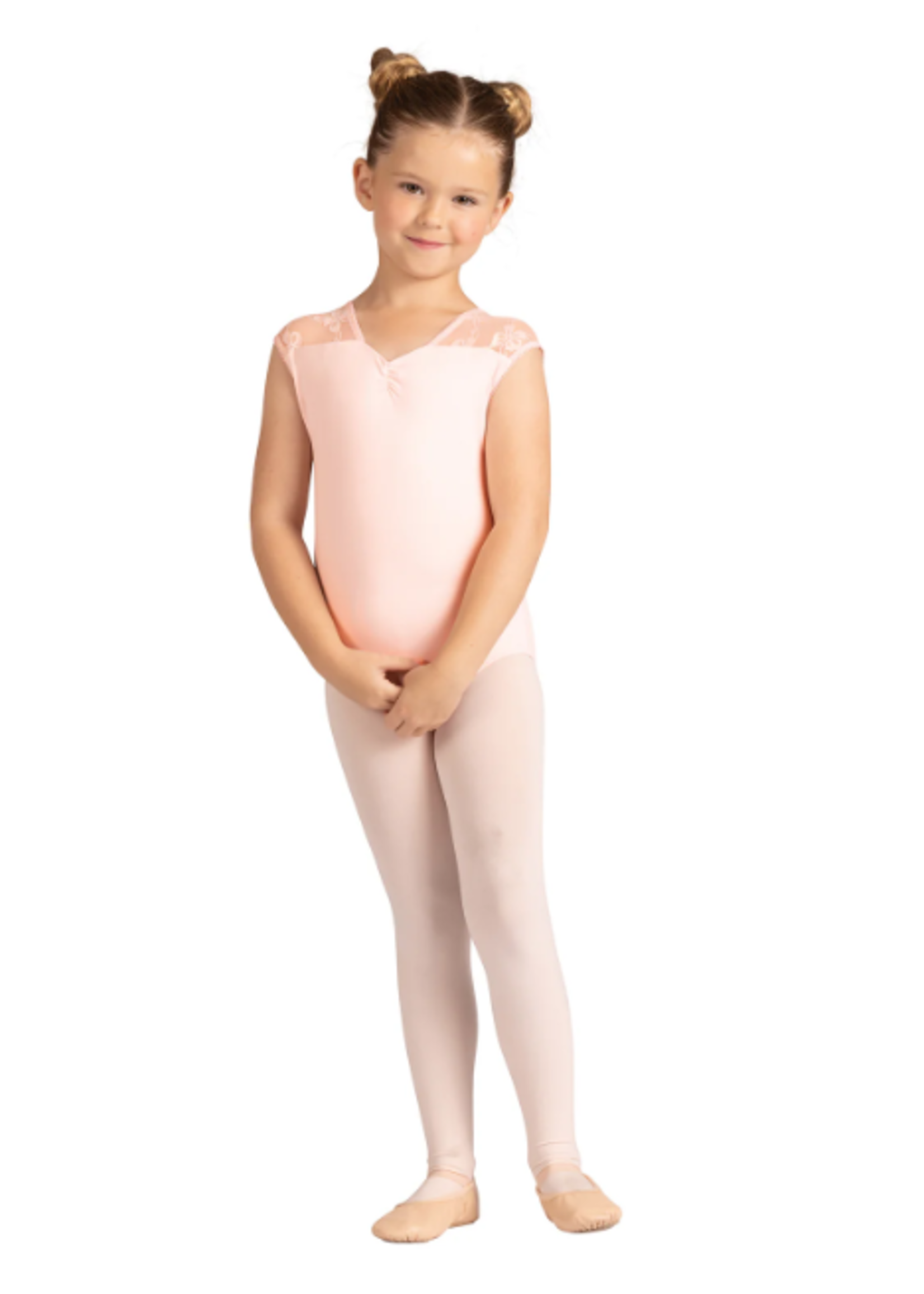 DANSHUZ 24101C GILLIAN BOW MESH TANK LEOTARD