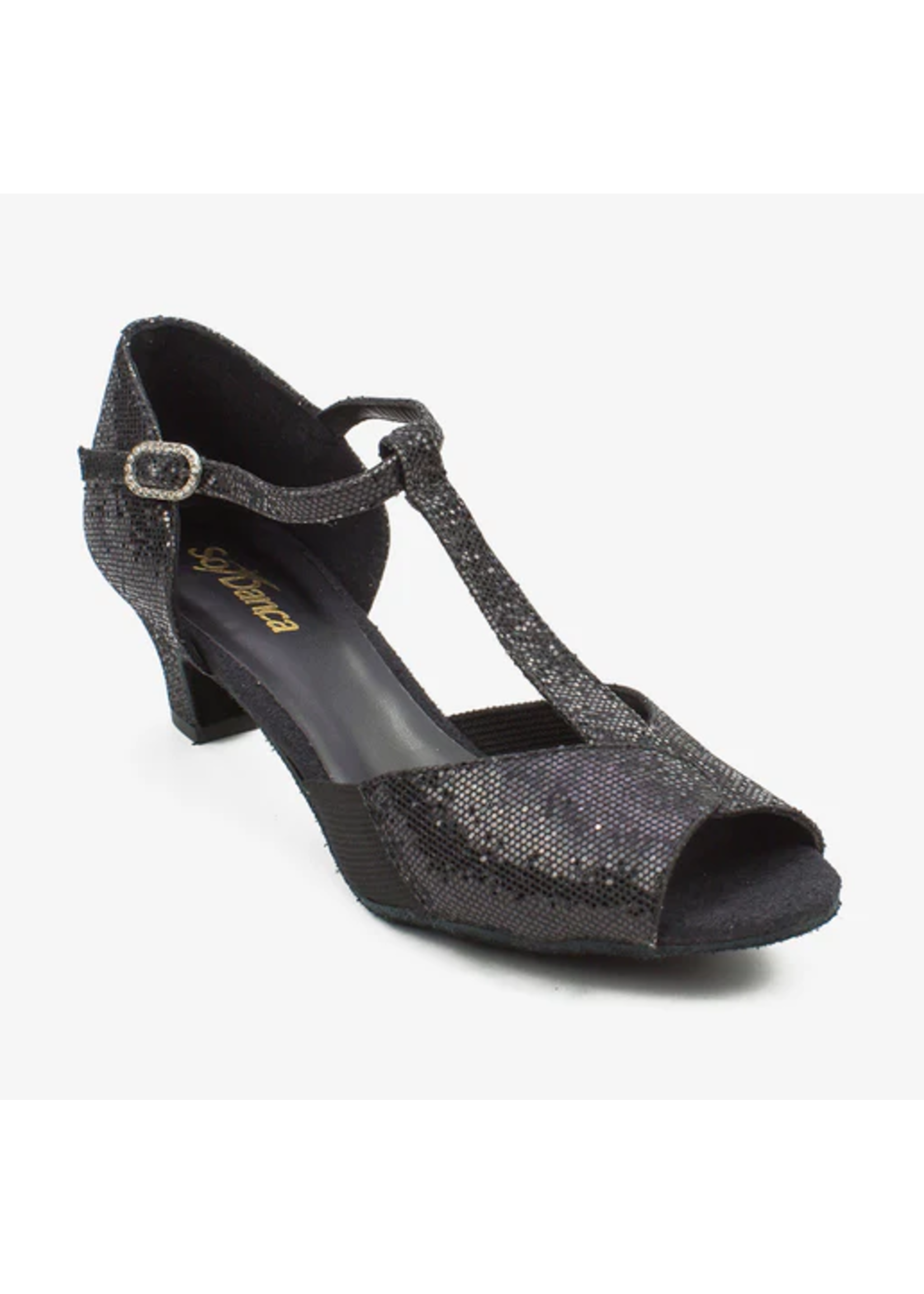SO DANCA BL33 SPARKLY 1.5'' TSTRAP OPEN TOE BALLROOM SHOE