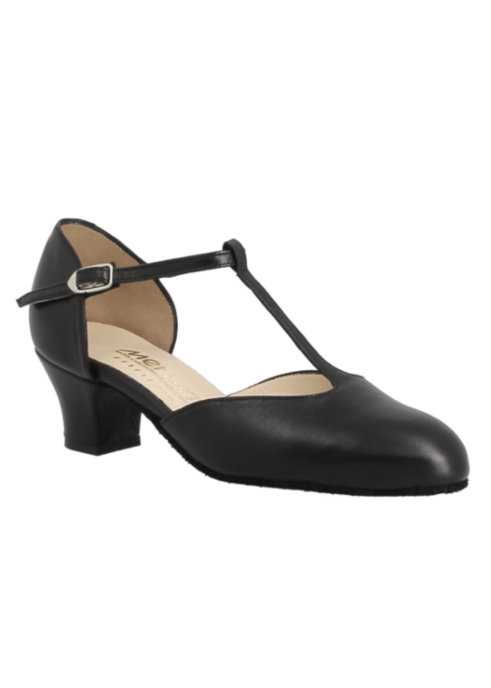 MERLET EVA 1.5" T STRAP CLOSED TOE BALLROOM SHOE