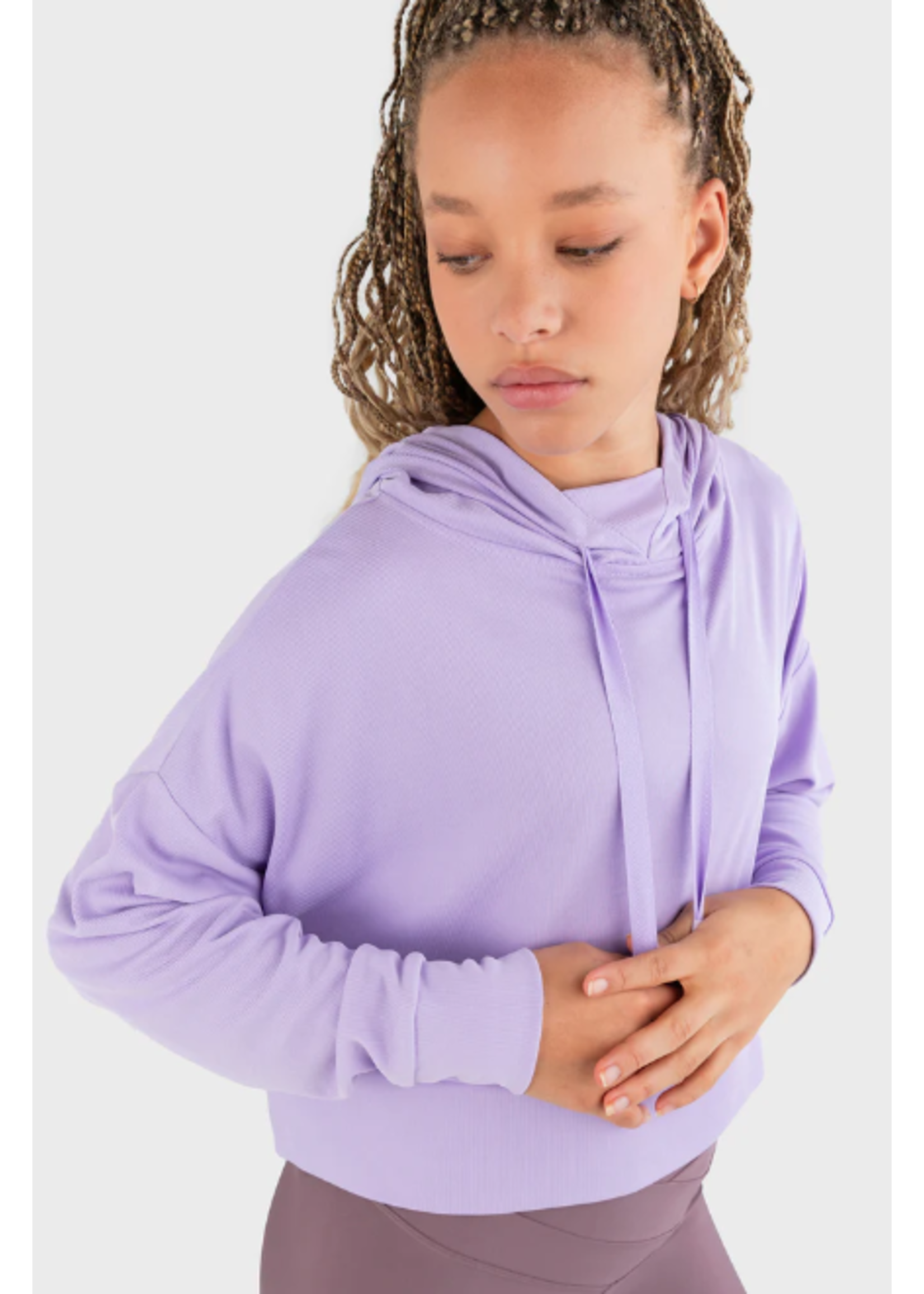 EVERY TURN 2405-AGS034 SNUGGLE RIBBED L/S HOODIE