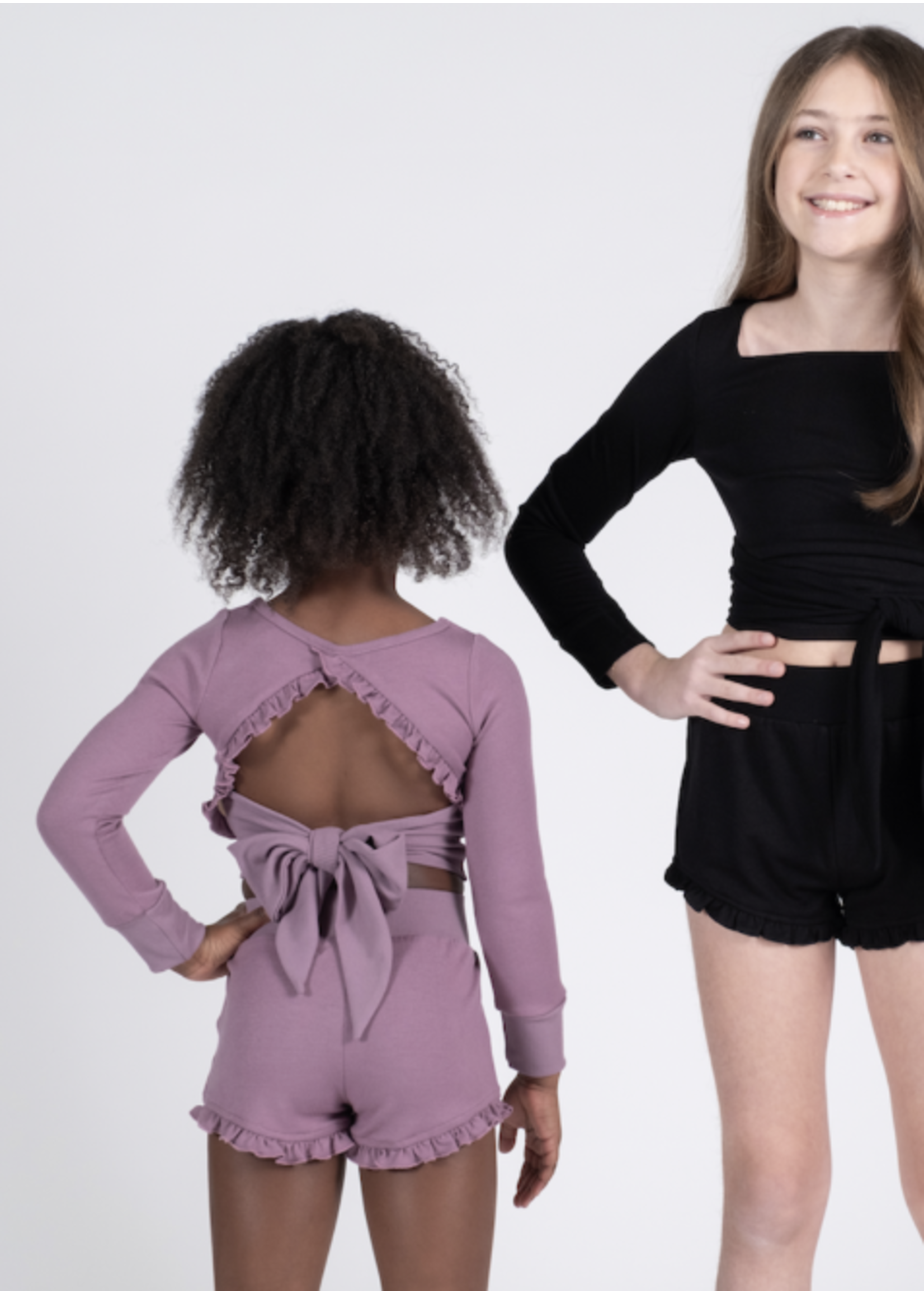 ROXIE RC231102T JULIE RUFFLE KNIT WRAP SWEATER