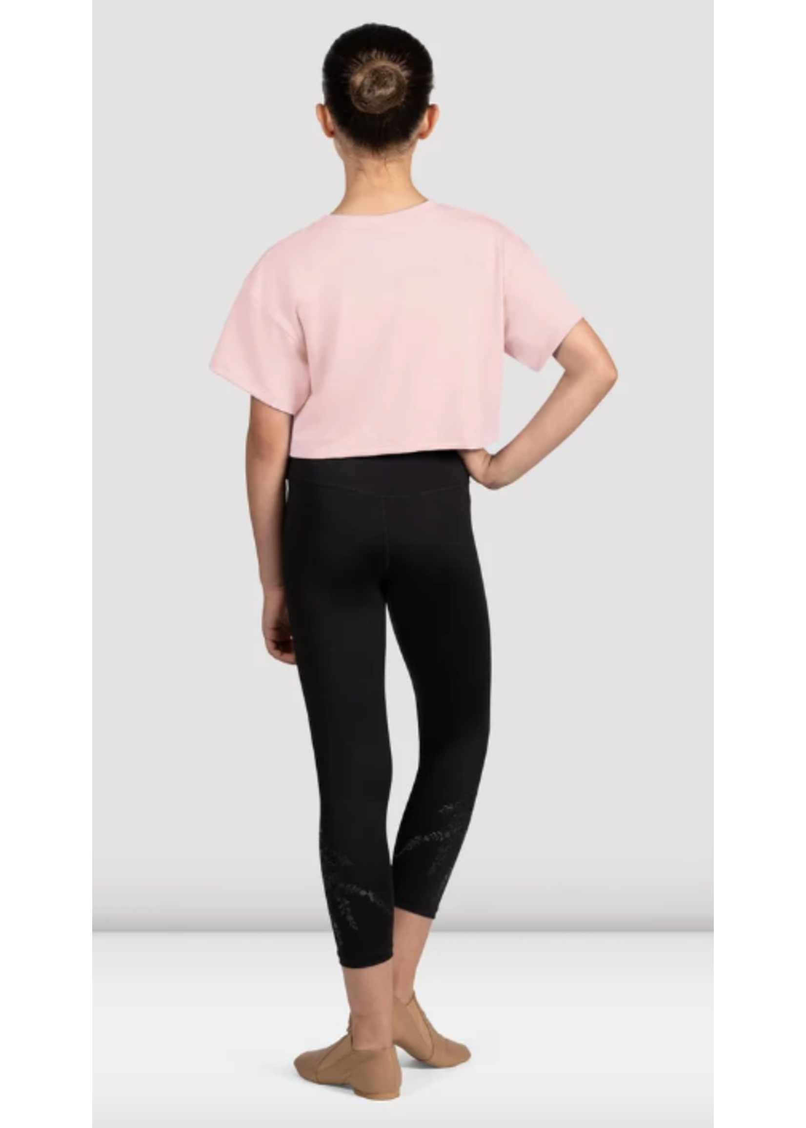 BLOCH & MIRELLA M1563C BALLERINA SILOUETTE CROP TSHIRT