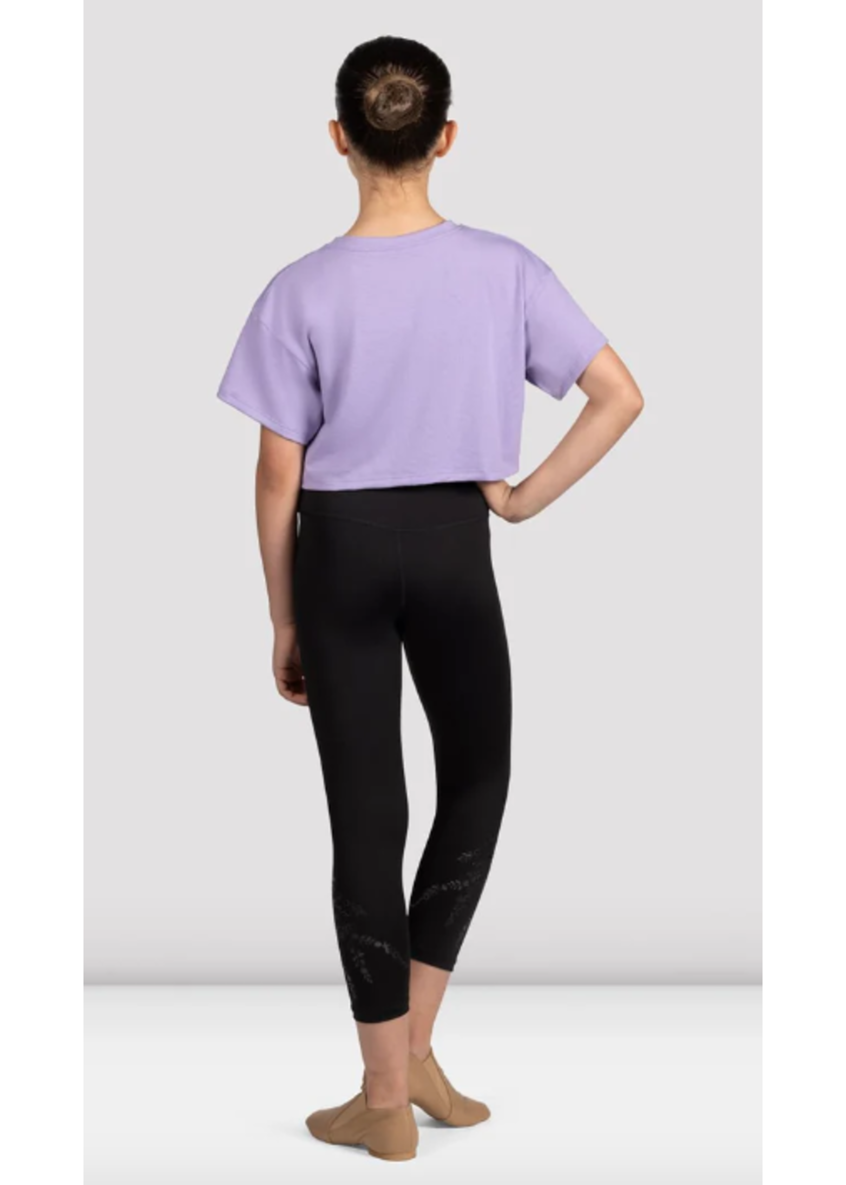 BLOCH & MIRELLA M1563C BALLERINA SILOUETTE CROP TSHIRT
