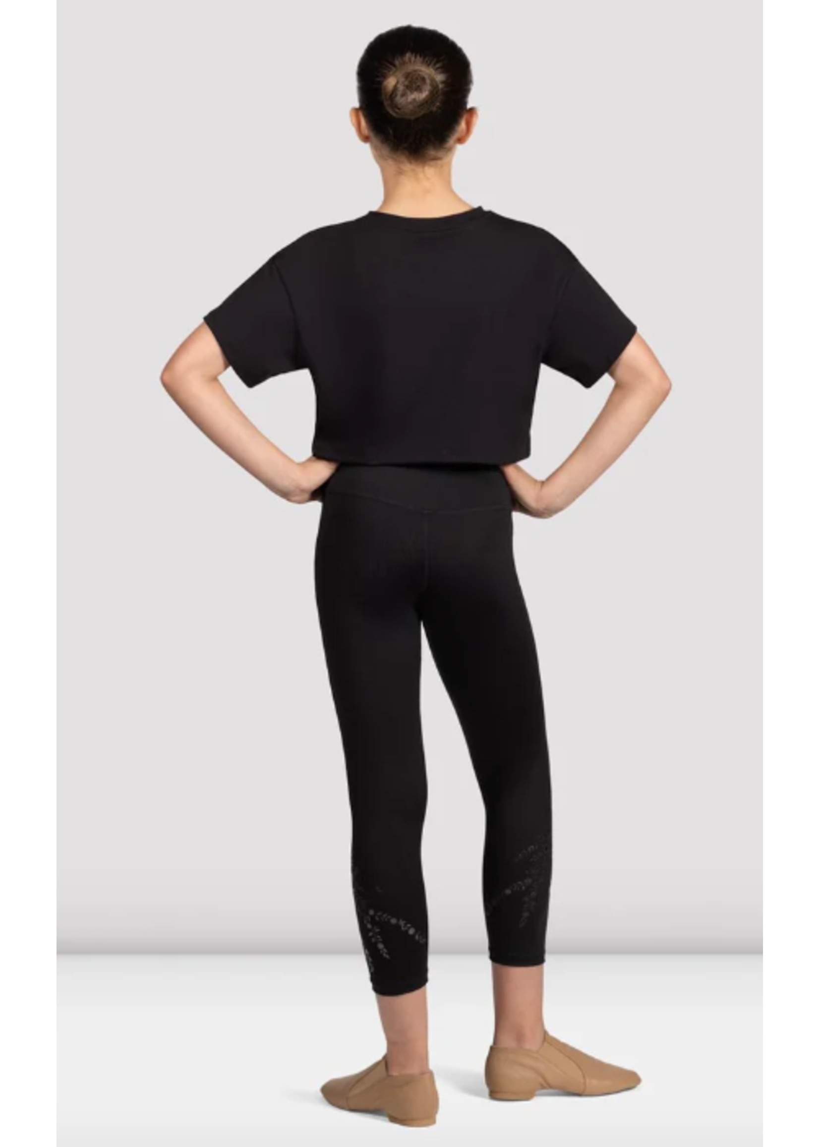 BLOCH & MIRELLA M1563C BALLERINA SILOUETTE CROP TSHIRT