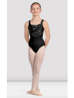 BLOCH & MIRELLA CL5245 FLORAL MESH BACK BODICE TANK LEOTARD