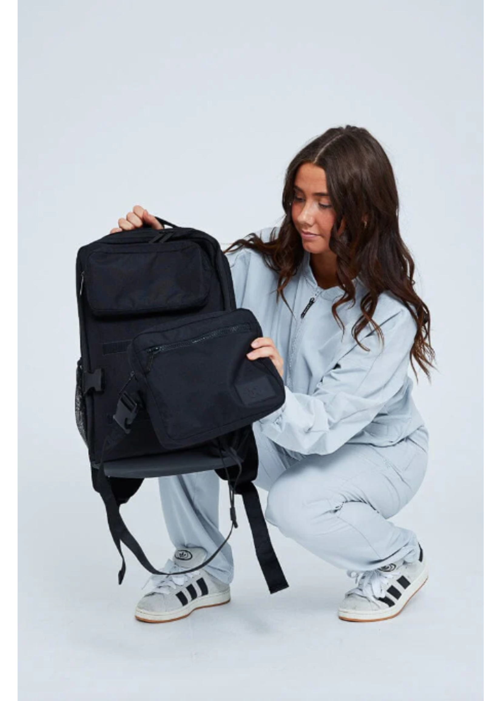 JO & JAX HALF TIME BACKPACK BAG w/ REMOVABLE CROSSBODY BAG SECTION