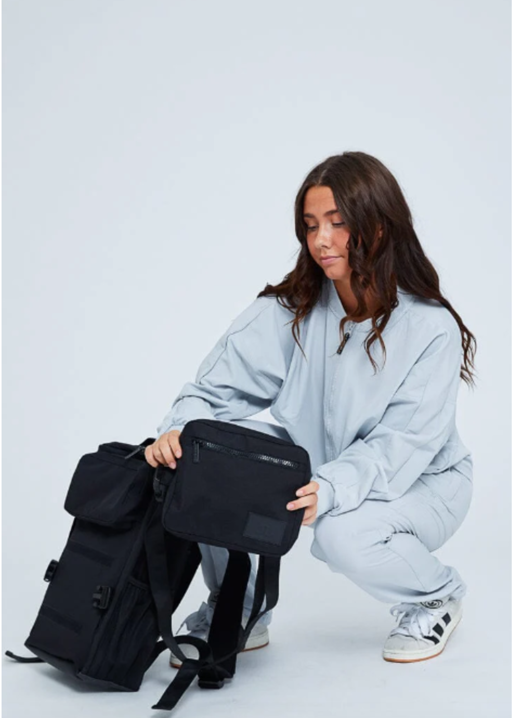 JO & JAX HALF TIME BACKPACK BAG w/ REMOVABLE CROSSBODY BAG SECTION