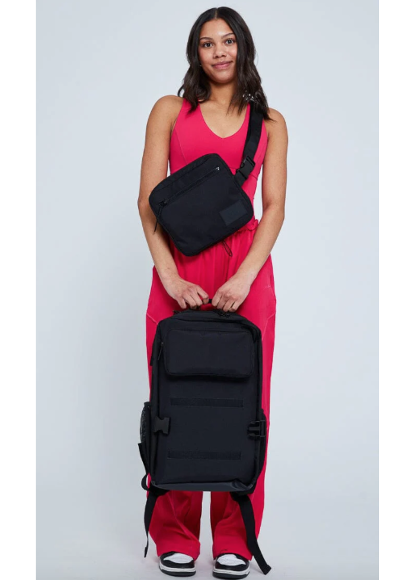 JO & JAX HALF TIME BACKPACK BAG w/ REMOVABLE CROSSBODY BAG SECTION