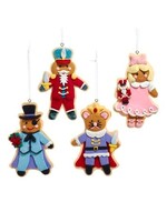 KURT S. ADLER D4586 CLAYDOUGH NUTCRACKER SUITE BOXED SET GINGERBREAD COOKIE 5" ORNAMENT