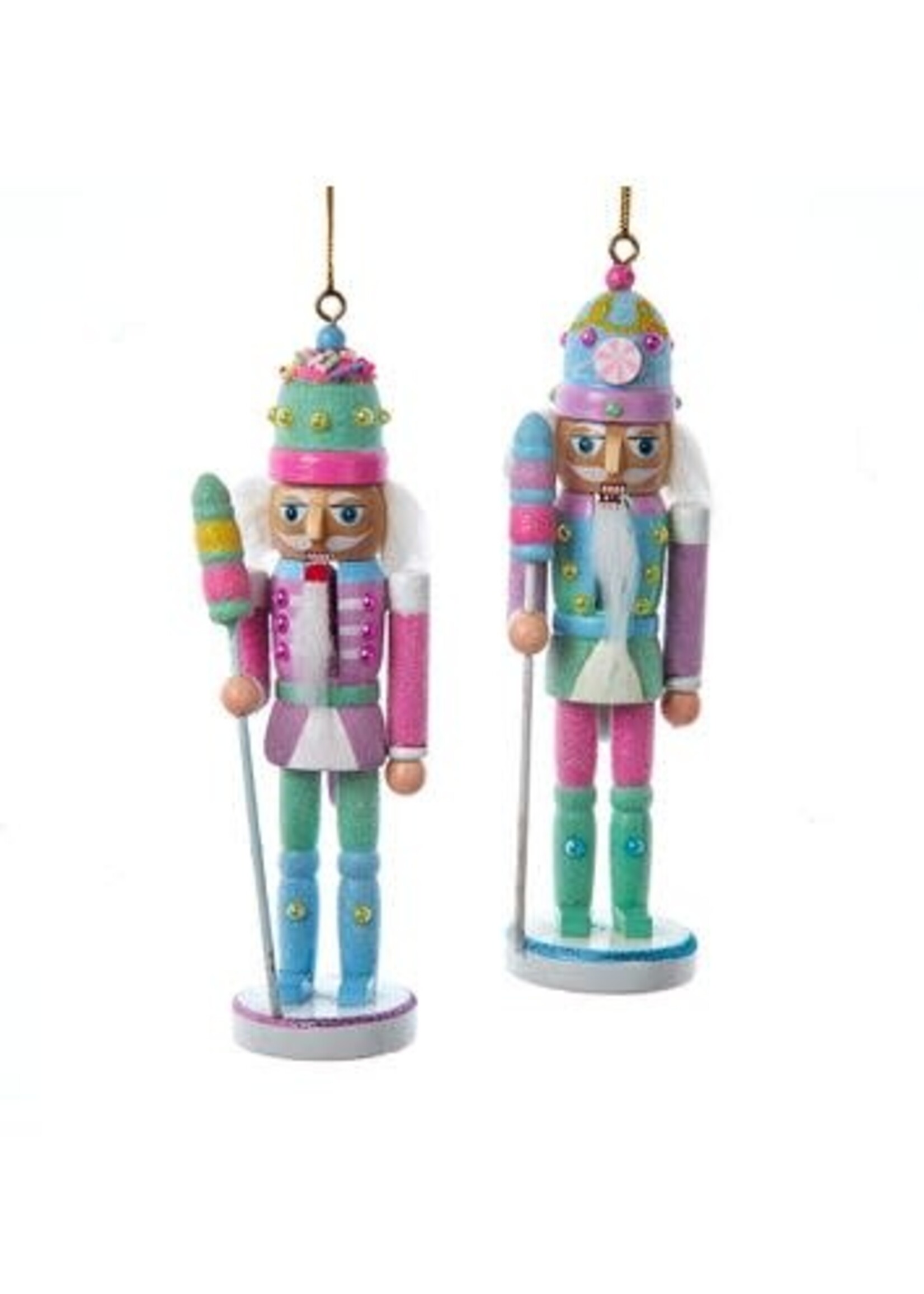 KURT S. ADLER F2274 BUBBLE YUM GUM PASTEL 5" NUTCRACKER ORNAMENT
