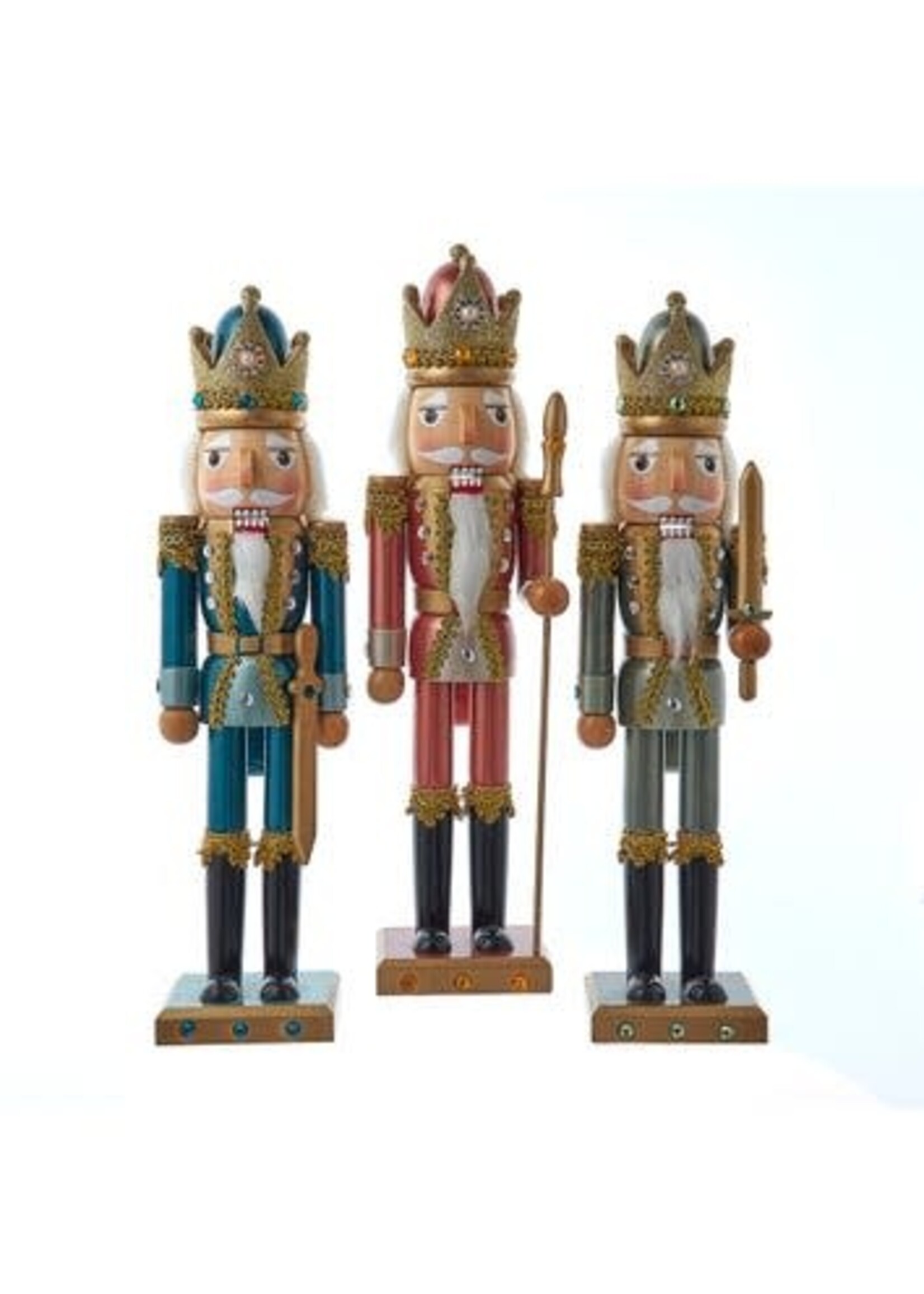 KURT S. ADLER F2296 GEMSTONE TREASURES 15" NUTCRACKER KINGS