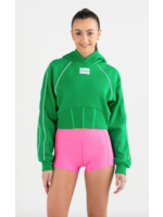 EVERY TURN 6033 SQUAD CROPPED PIPED HOODIE SWEATSHIRT