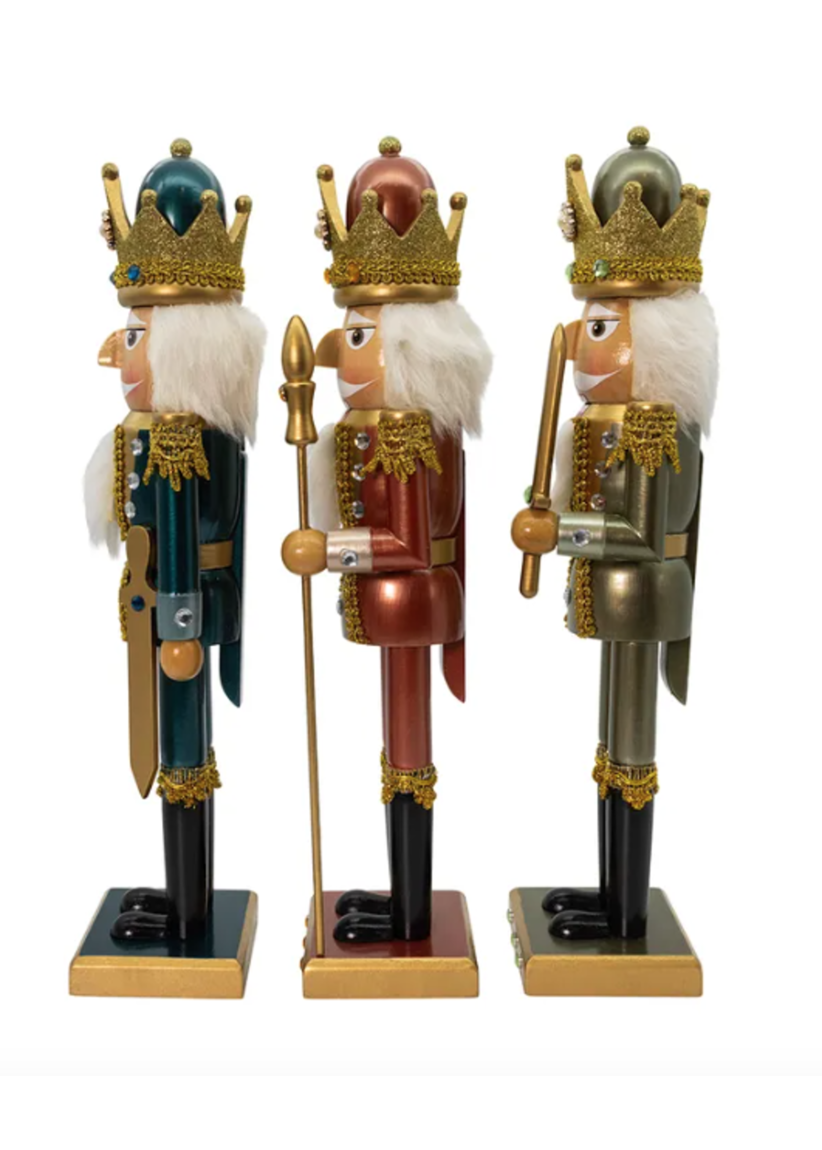 KURT S. ADLER F2296 GEMSTONE TREASURES 15" NUTCRACKER KINGS