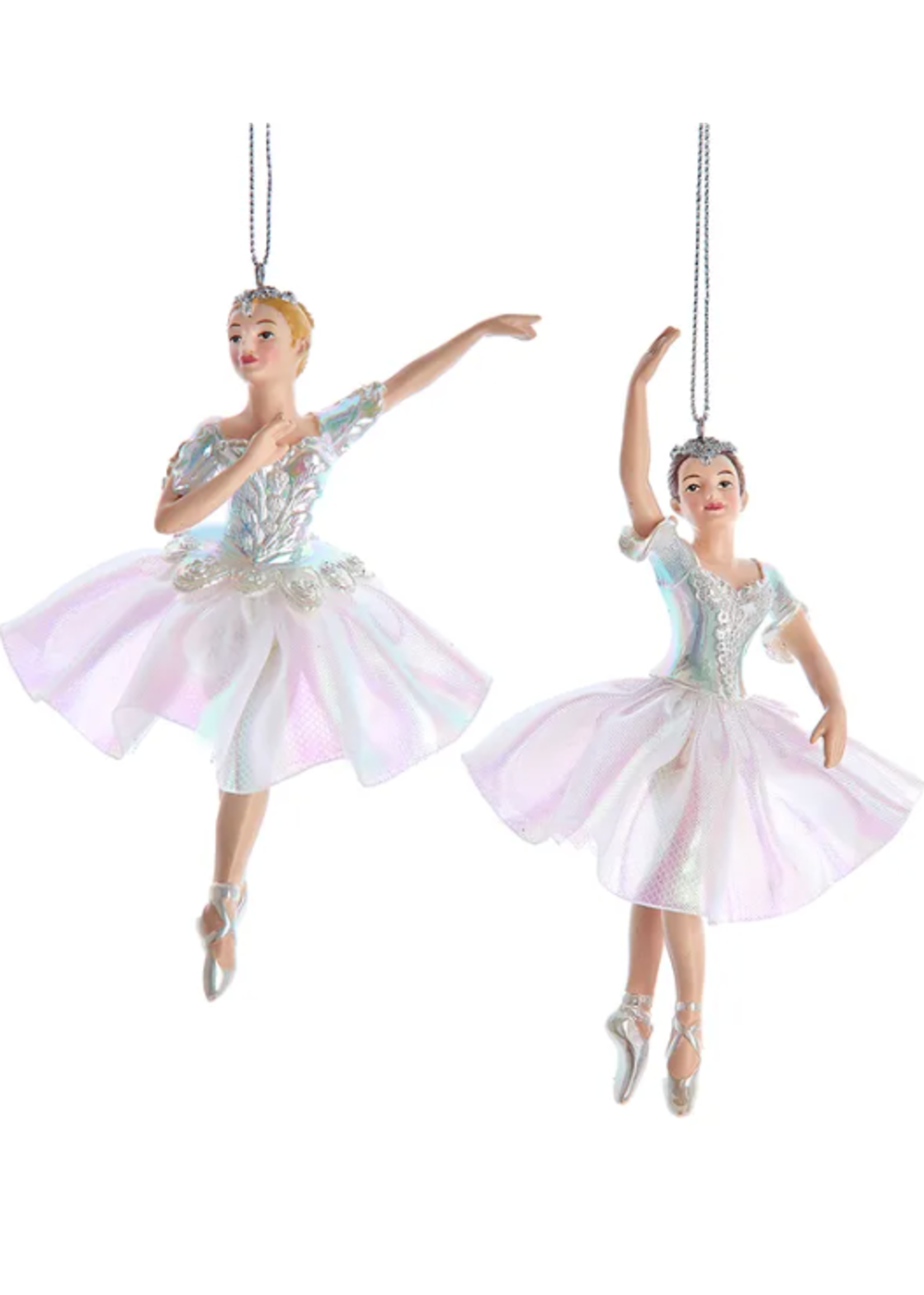KURT S. ADLER E0940 OPALESCENT BALLERINA 6.5" ORNAMENT