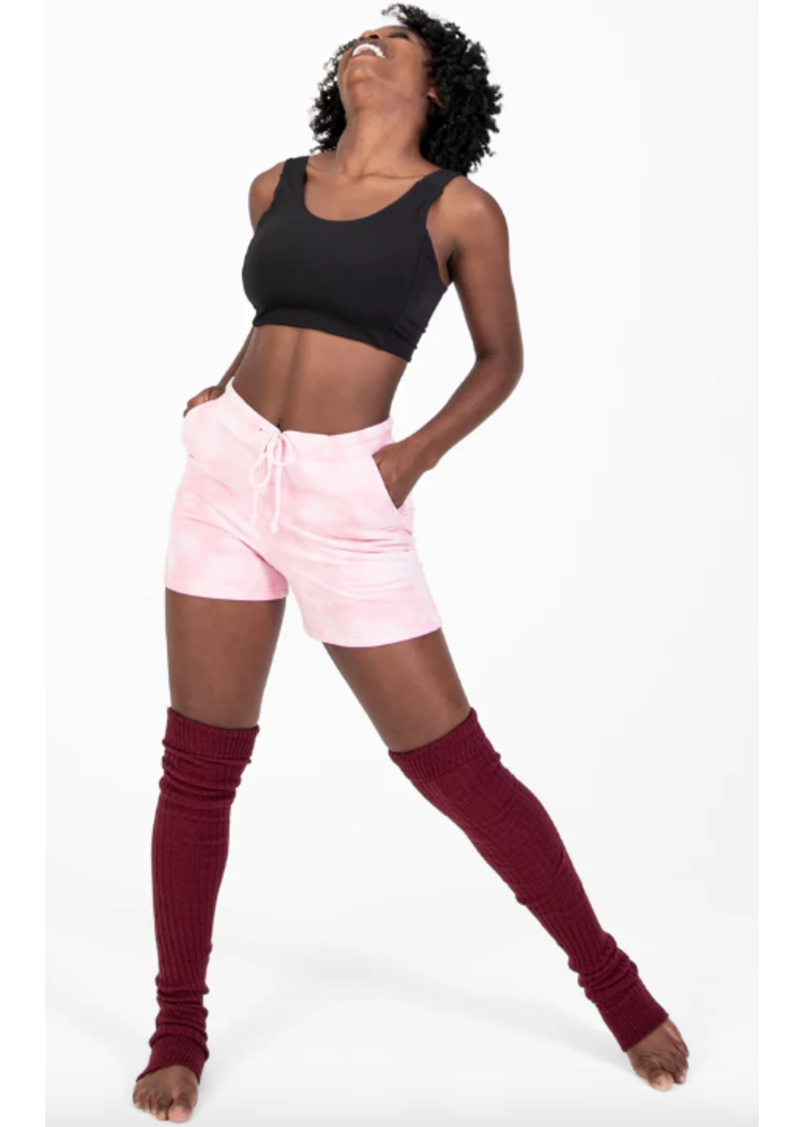 BODY WRAPPERS 31800 TIE DYE DRAWSTRING SWEAT SHORT