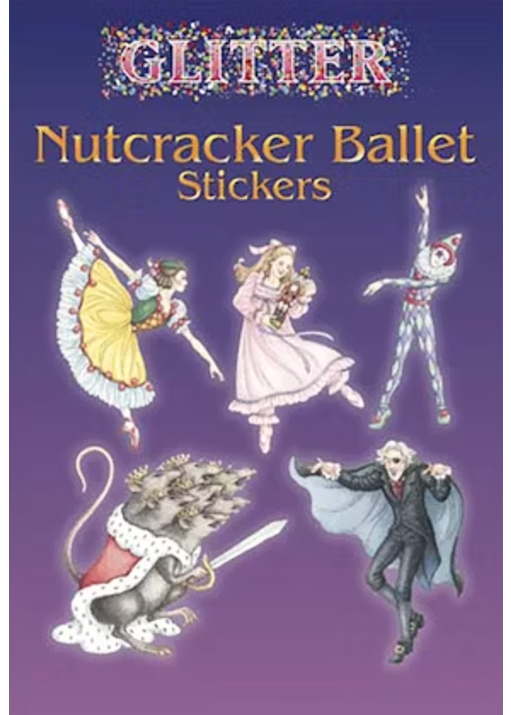 DOVER PUBLICATIONS 441253 441252 GLITTER NUTCRACKER BALLET STICKERS