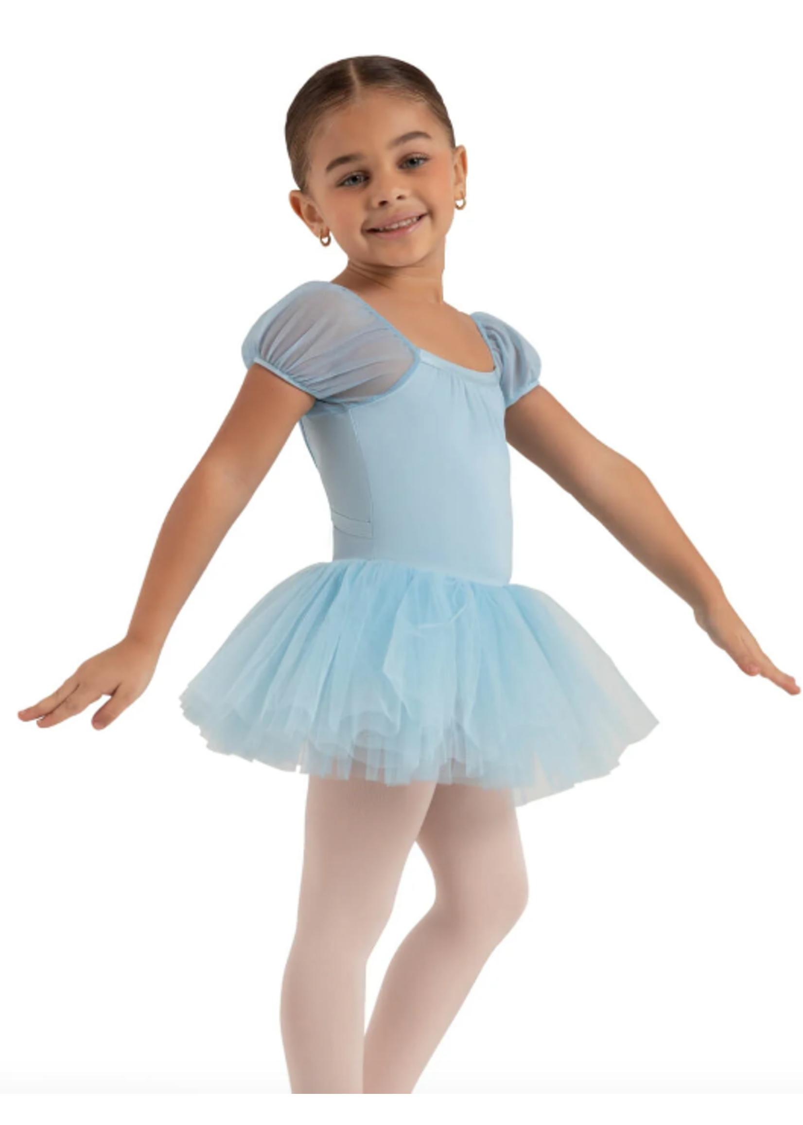 CAPEZIO & BUNHEADS A12171C CLOUD 9 HEAVENLY SHORT SLEEVE TUTU DRESS