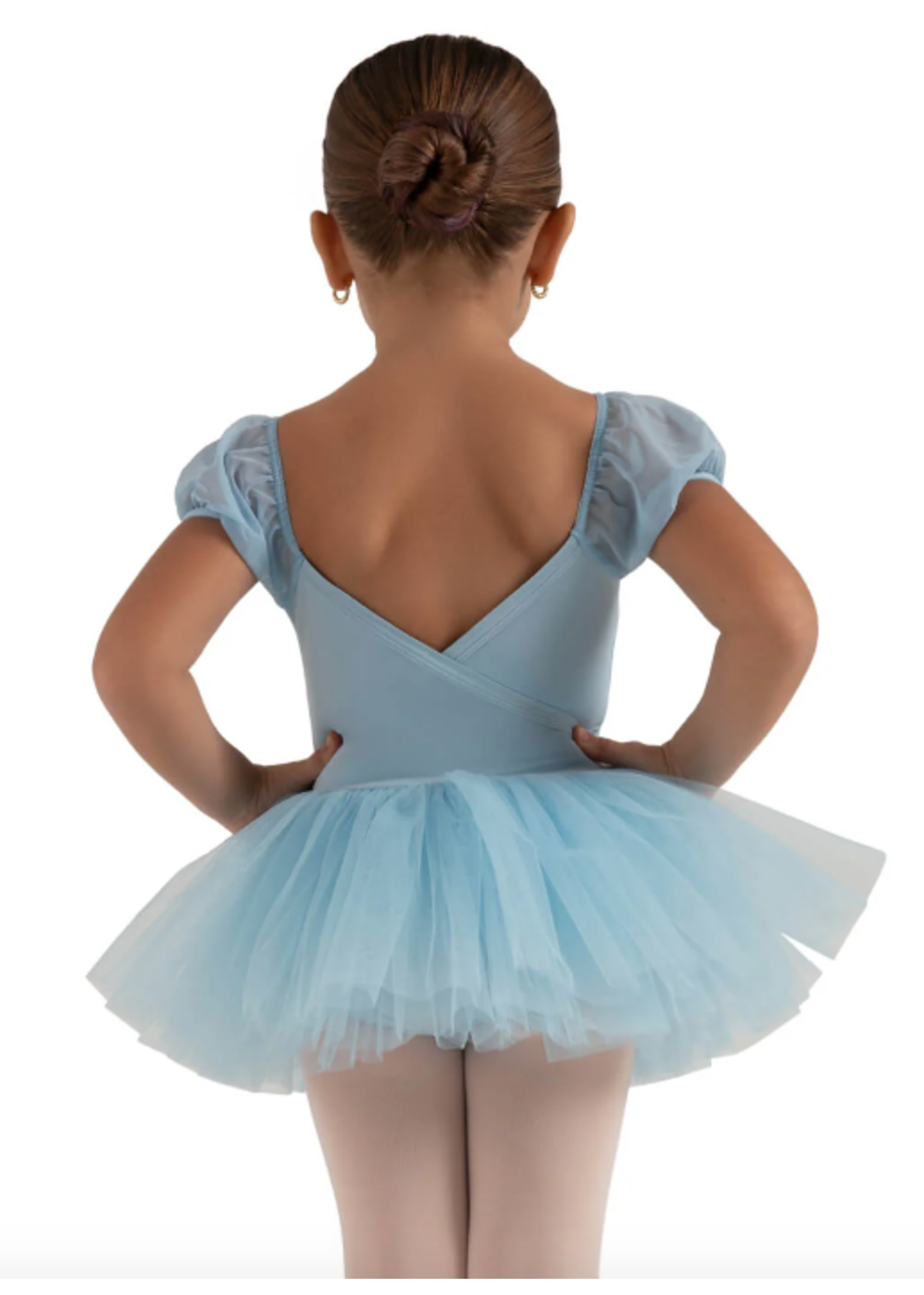 CAPEZIO & BUNHEADS A12171C CLOUD 9 HEAVENLY SHORT SLEEVE TUTU DRESS