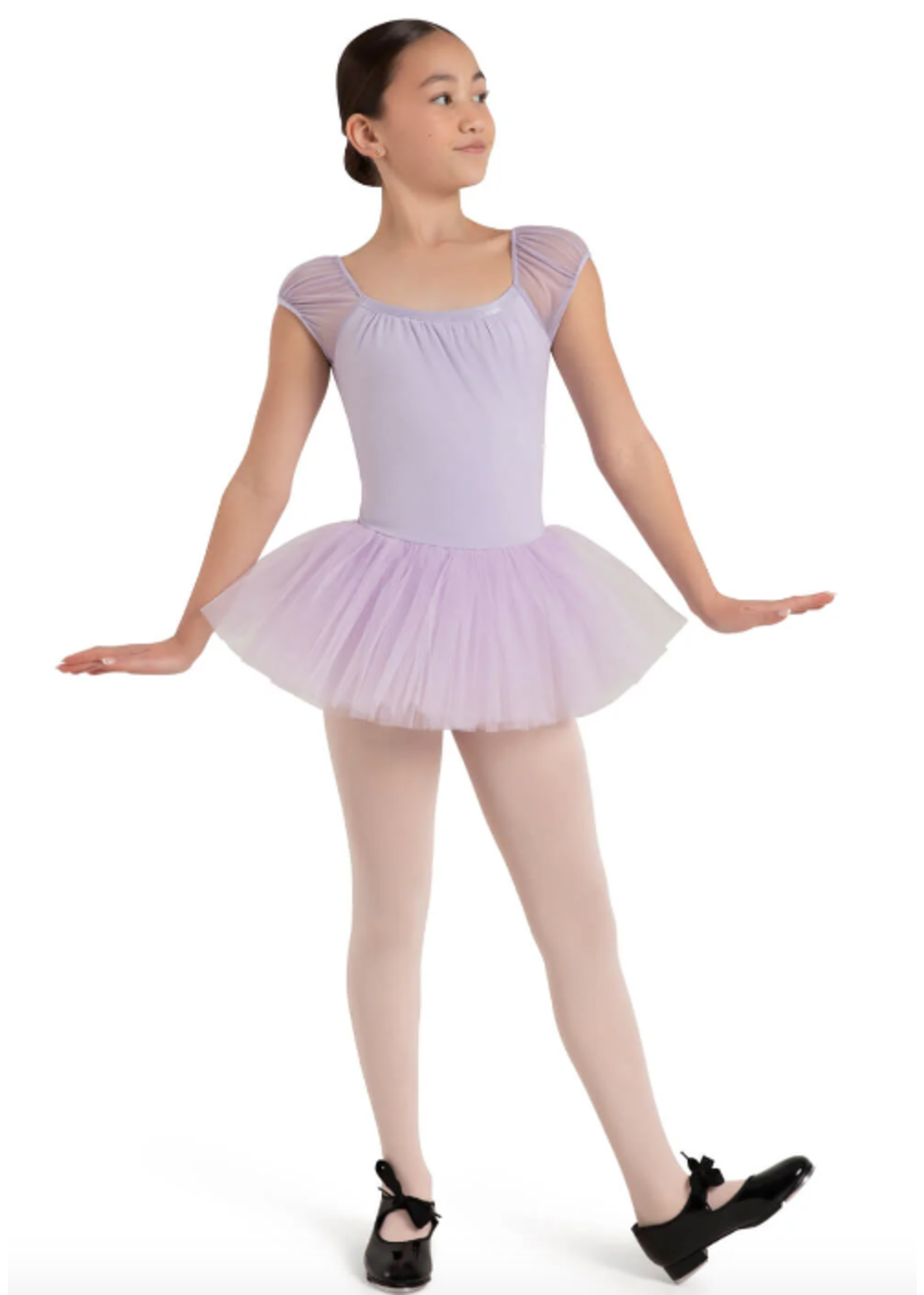 CAPEZIO & BUNHEADS A12171C CLOUD 9 HEAVENLY SHORT SLEEVE TUTU DRESS