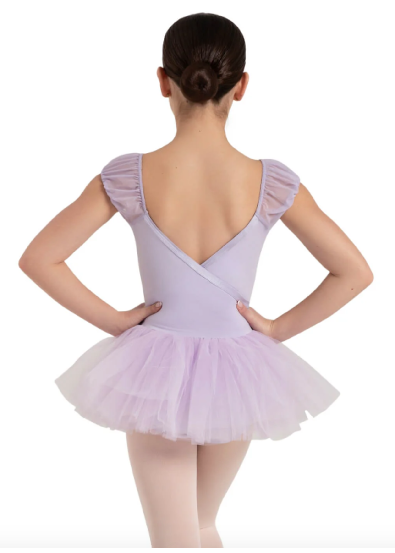 CAPEZIO & BUNHEADS A12171C CLOUD 9 HEAVENLY SHORT SLEEVE TUTU DRESS