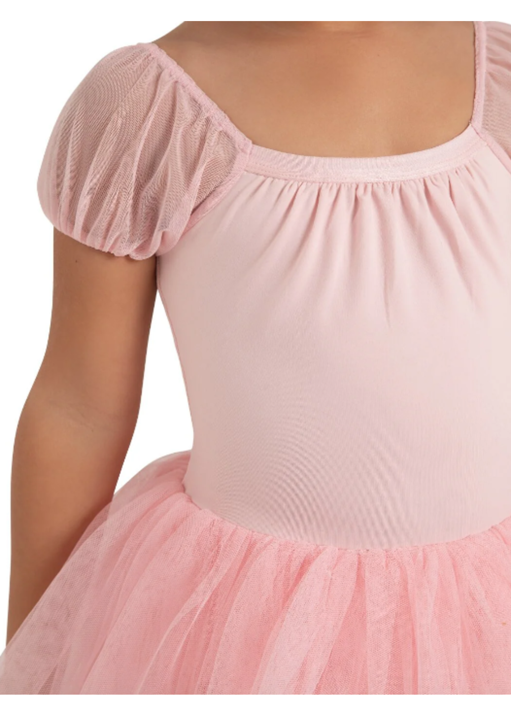 CAPEZIO & BUNHEADS A12171C CLOUD 9 HEAVENLY SHORT SLEEVE TUTU DRESS