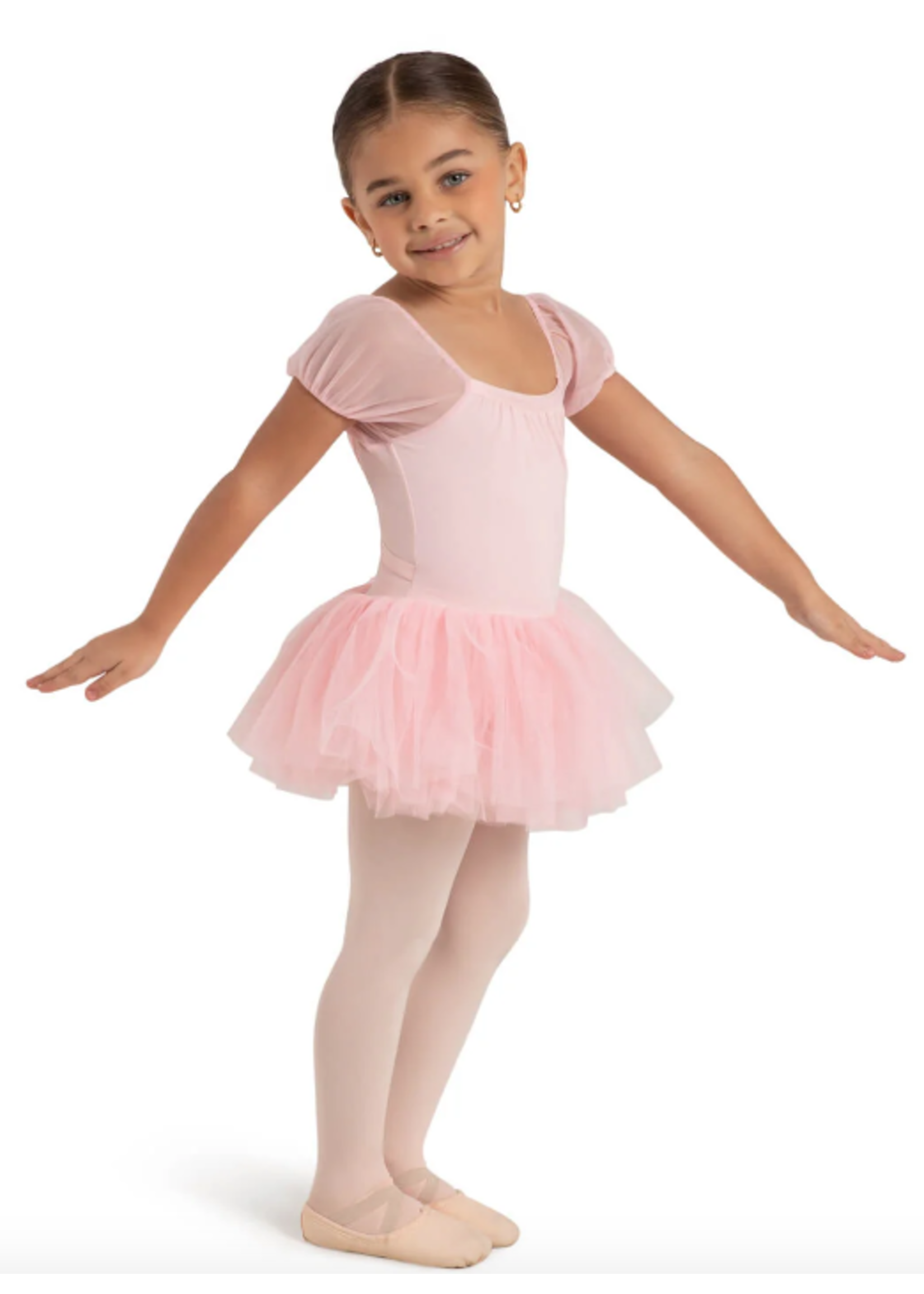 CAPEZIO & BUNHEADS A12171C CLOUD 9 HEAVENLY SHORT SLEEVE TUTU DRESS