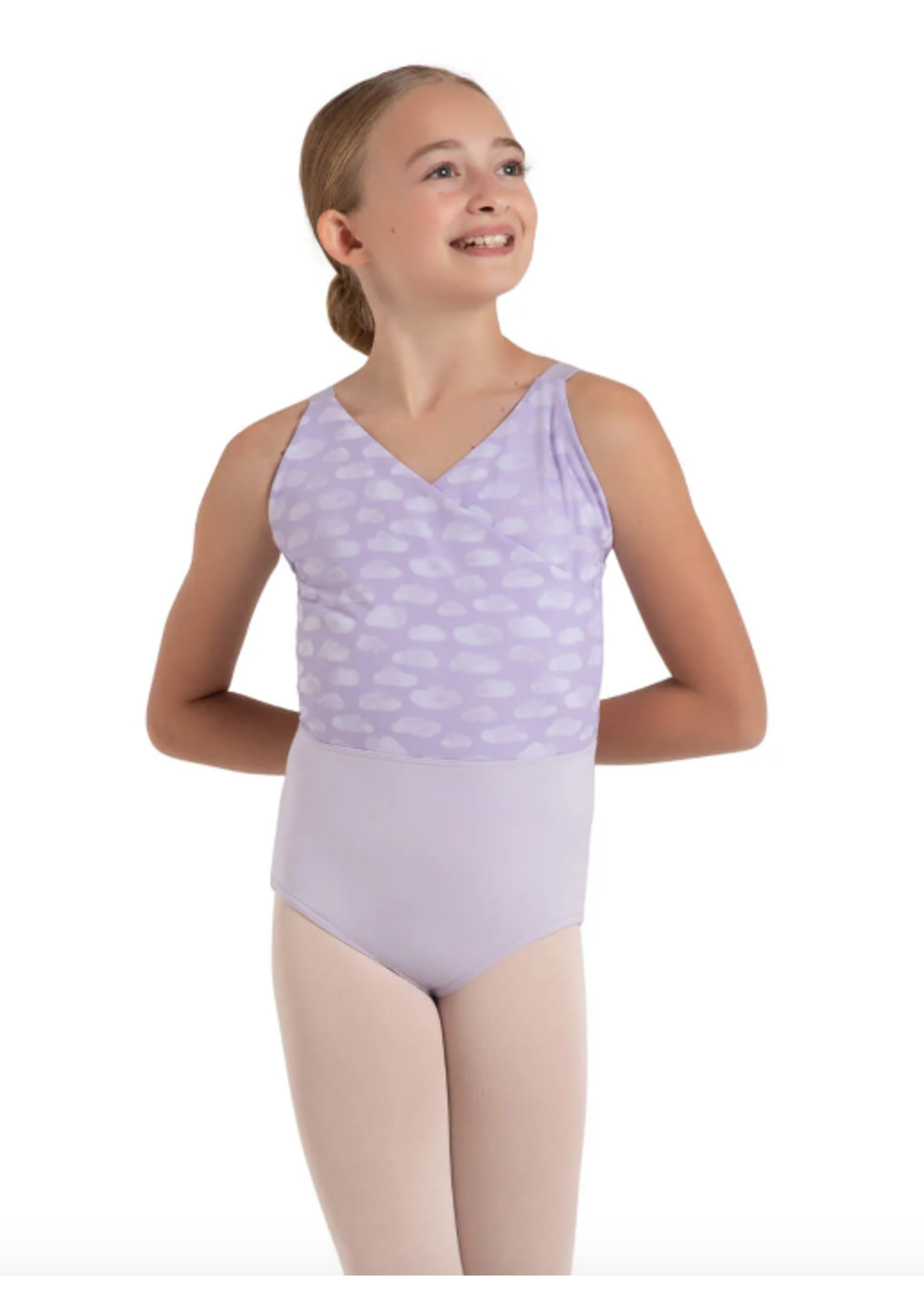 CAPEZIO & BUNHEADS A12165C CLOUD 9 BLISS CROSS OVER FRONT CAMISOLE LEOTARD
