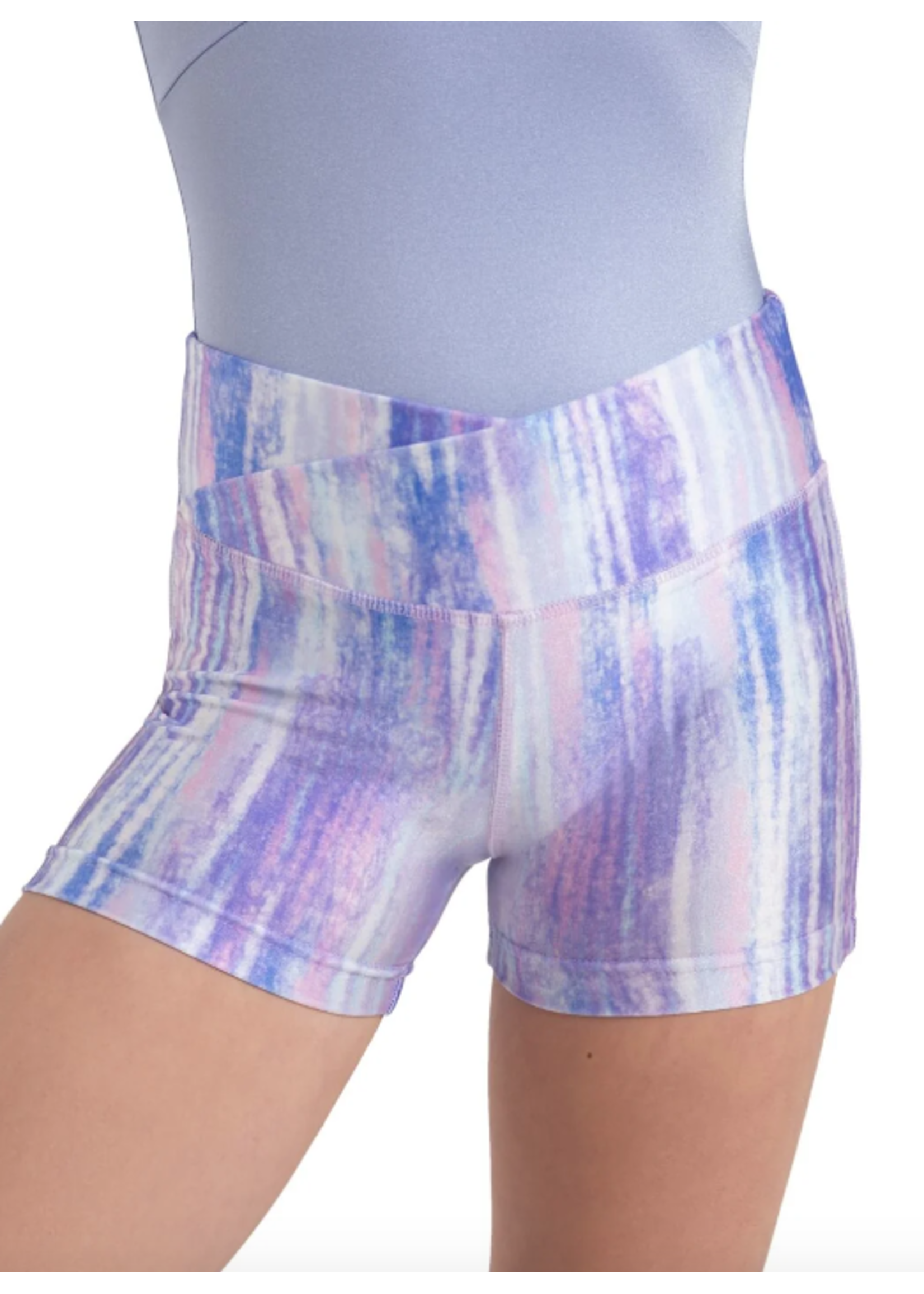CAPEZIO & BUNHEADS A12116C PEARL CROSS FRONT SHORT