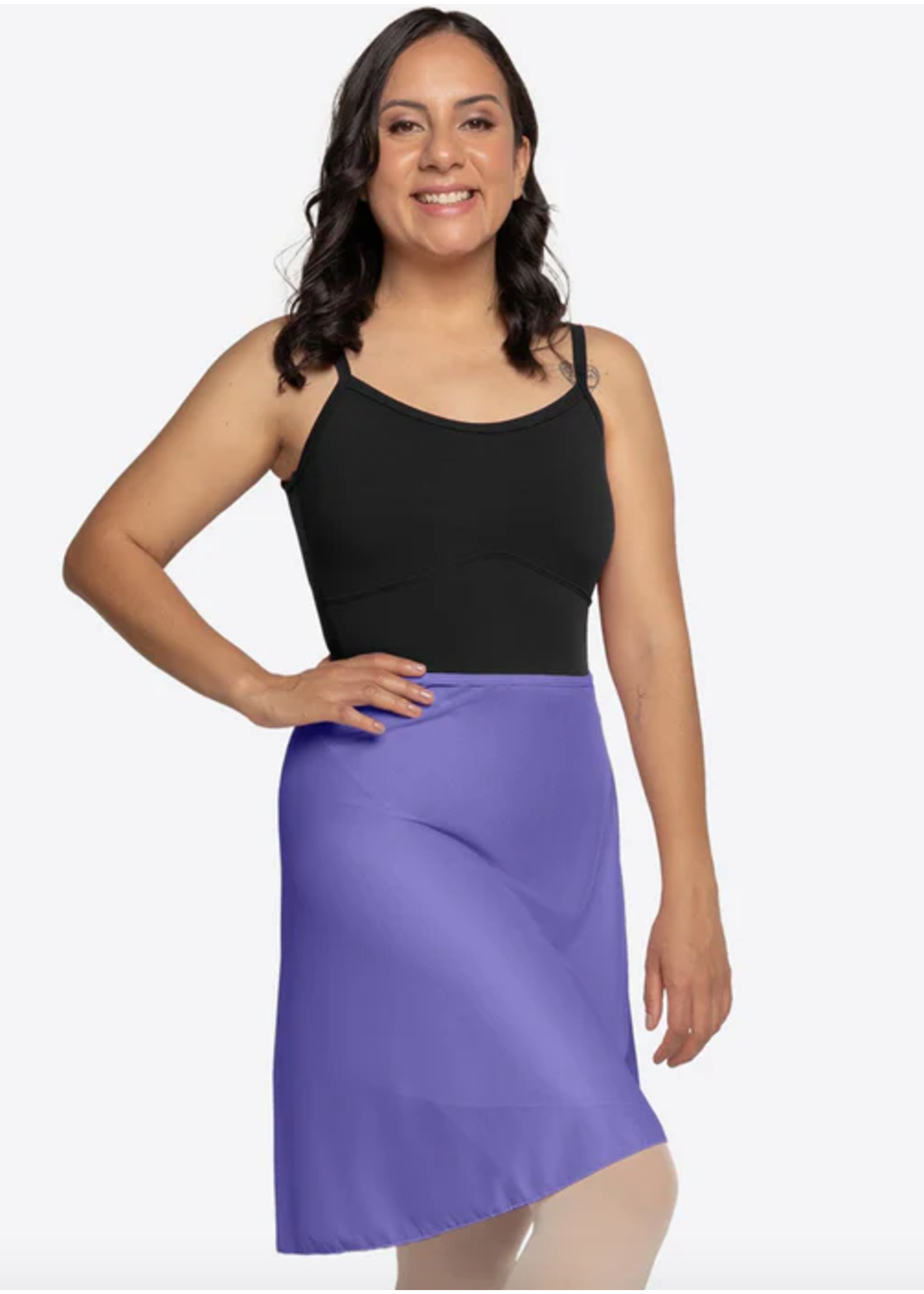 SO DANCA SD1960 TP66 CURVY PLUS CELCILIA MESH WRAP SKIRT