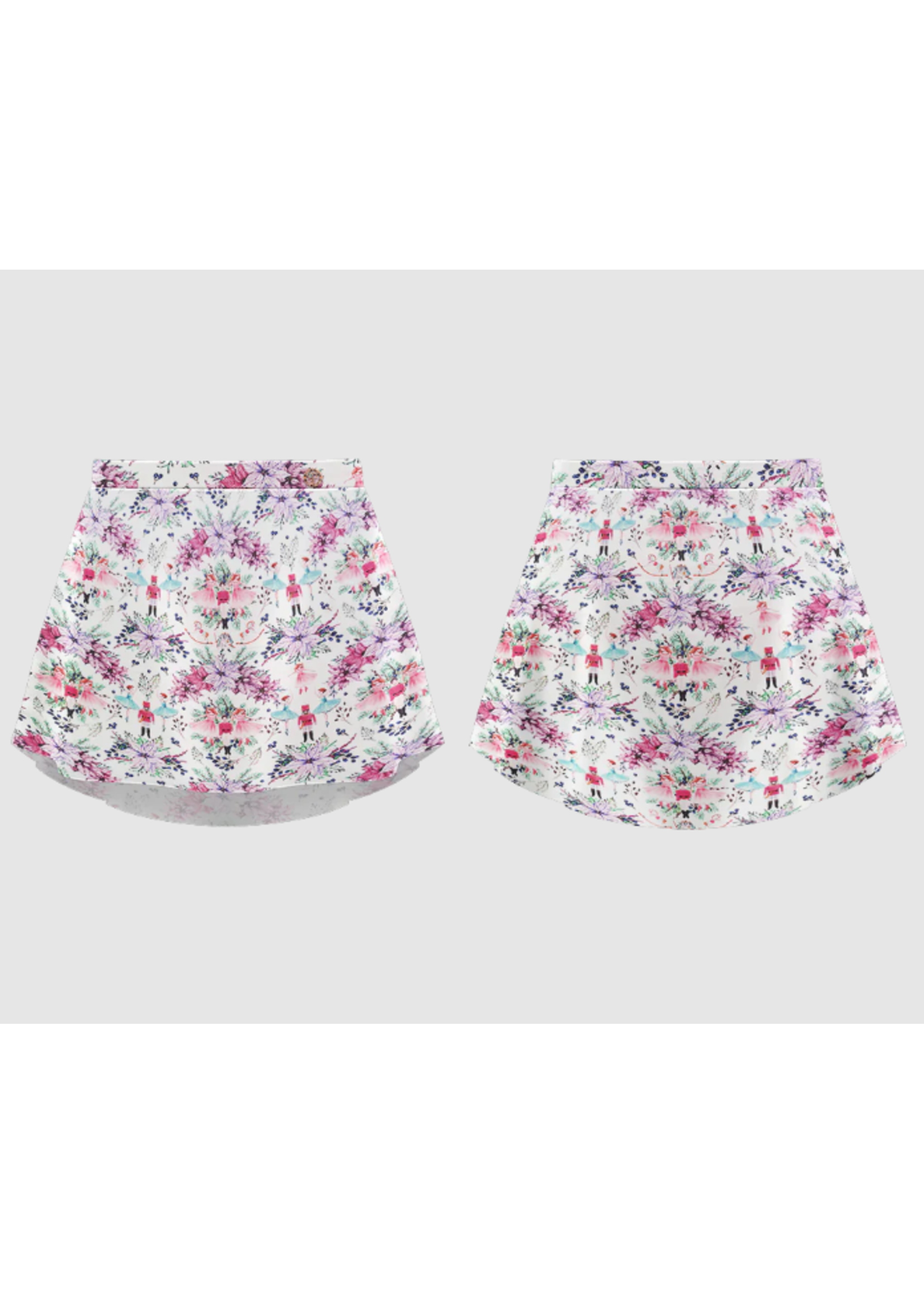DANSE DE PARIS S0001L NUTCRACKER SWEET PATTERNED PULL ON SKIRT