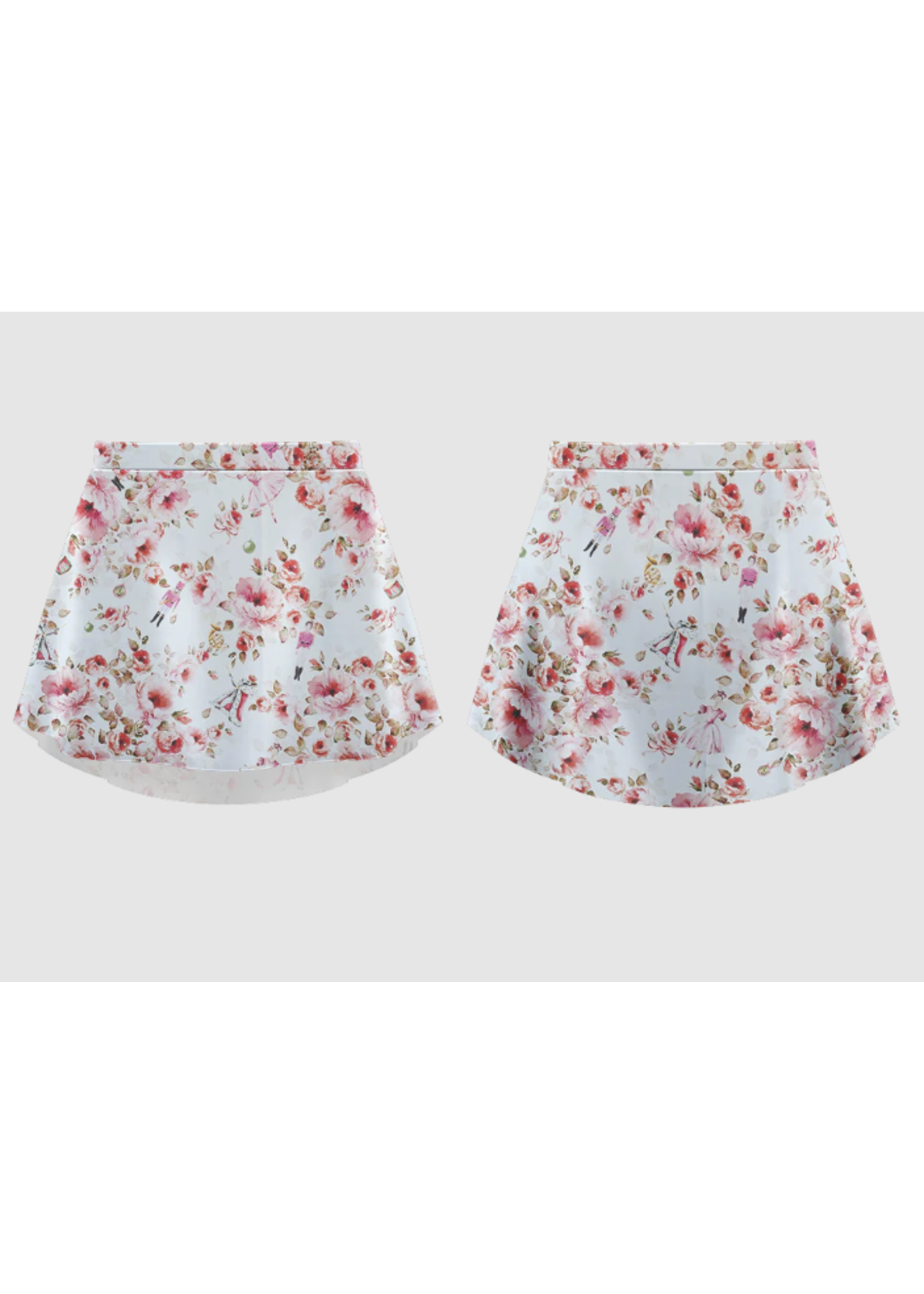 DANSE DE PARIS S0001L NUTCRACKER SWEET PATTERNED PULL ON SKIRT