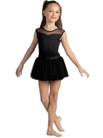 DANSHUZ 24403C CARMEN TRIPLE TIER POLKA DOT MESH SKIRT